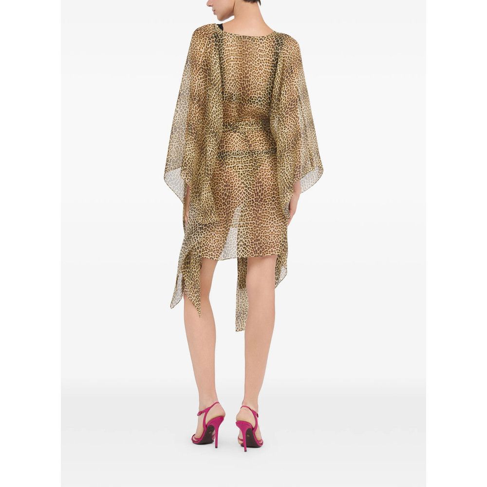 Roberto Cavalli Roberto Cavalli NEUTRALS Beachwear - Beach Dresses Size L / US 10 / IT 46 - 4 Thumbnail