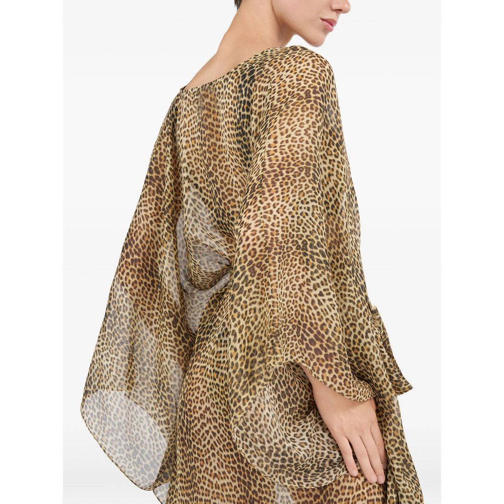 Roberto Cavalli Roberto Cavalli NEUTRALS Beachwear - Beach Dresses Size L / US 10 / IT 46 - 3 Thumbnail