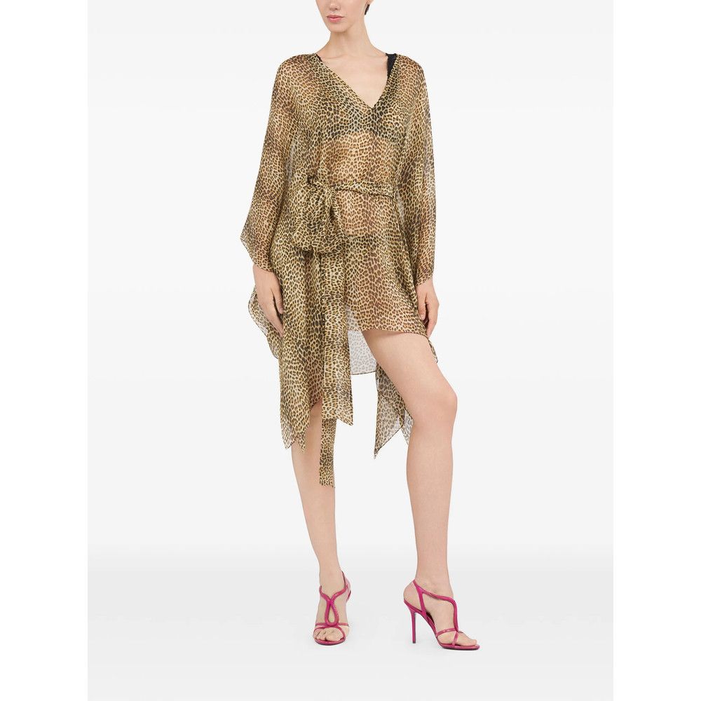 Roberto Cavalli Roberto Cavalli NEUTRALS Beachwear - Beach Dresses Size L / US 10 / IT 46 - 6 Thumbnail