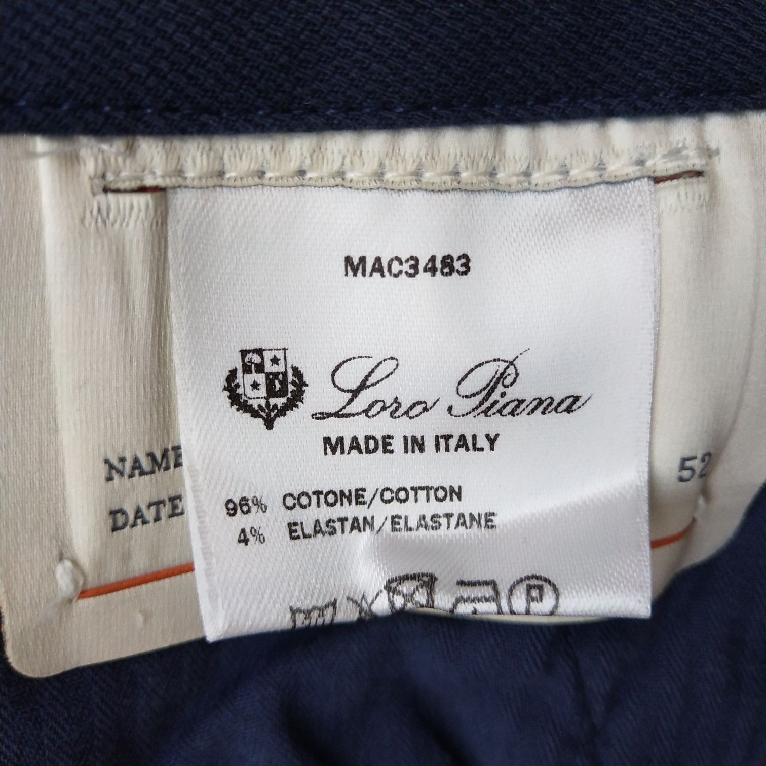 Loro Piana Loro Piana Navy Straight-Leg Pants M Size US 26 / EU 42 - 22 Thumbnail