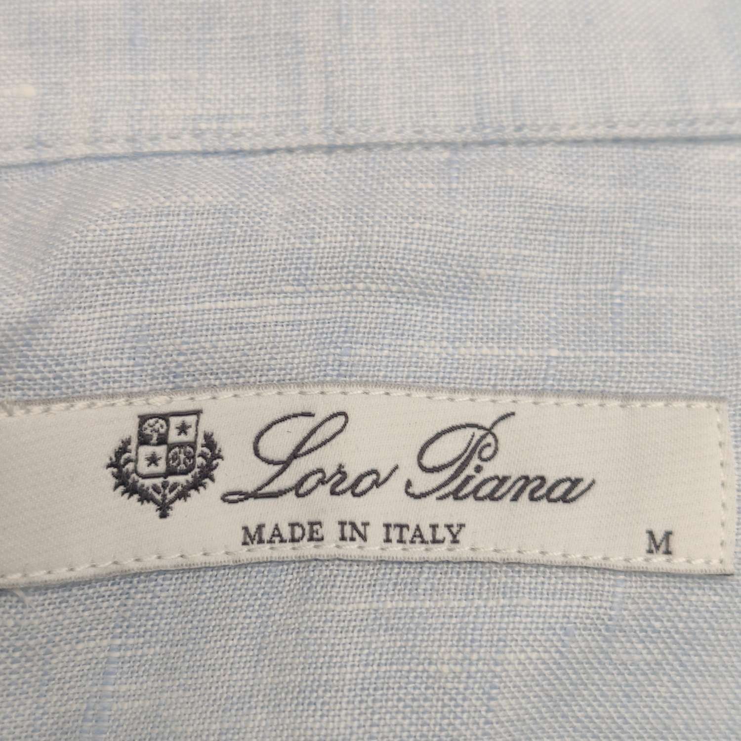 Loro Piana Loro Piana Linen Single-Breasted Spread Collar Shirt M Size US M / EU 48-50 / 2 - 14 Thumbnail