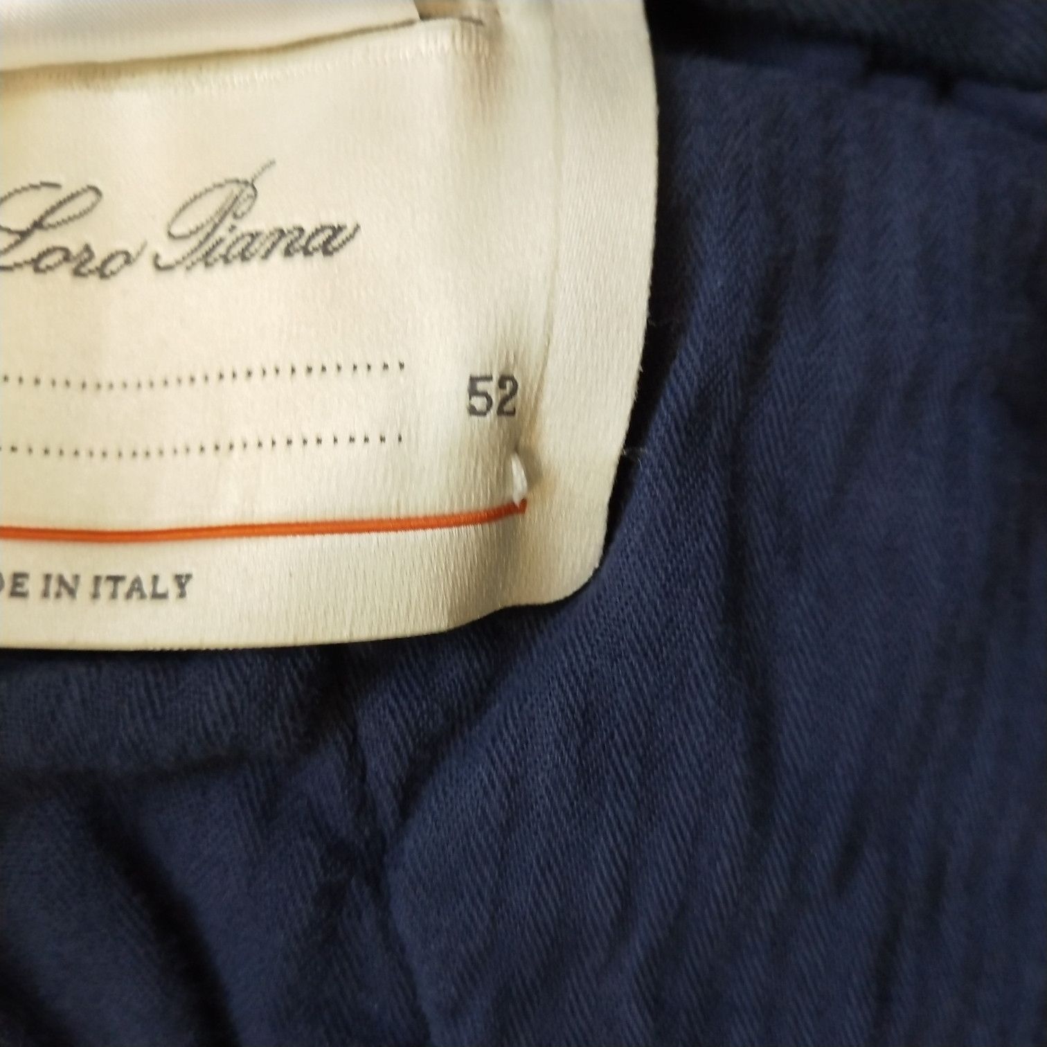 Loro Piana Loro Piana M Navy Straight-Leg Pants Size US 36 / EU 52 - 19 Thumbnail