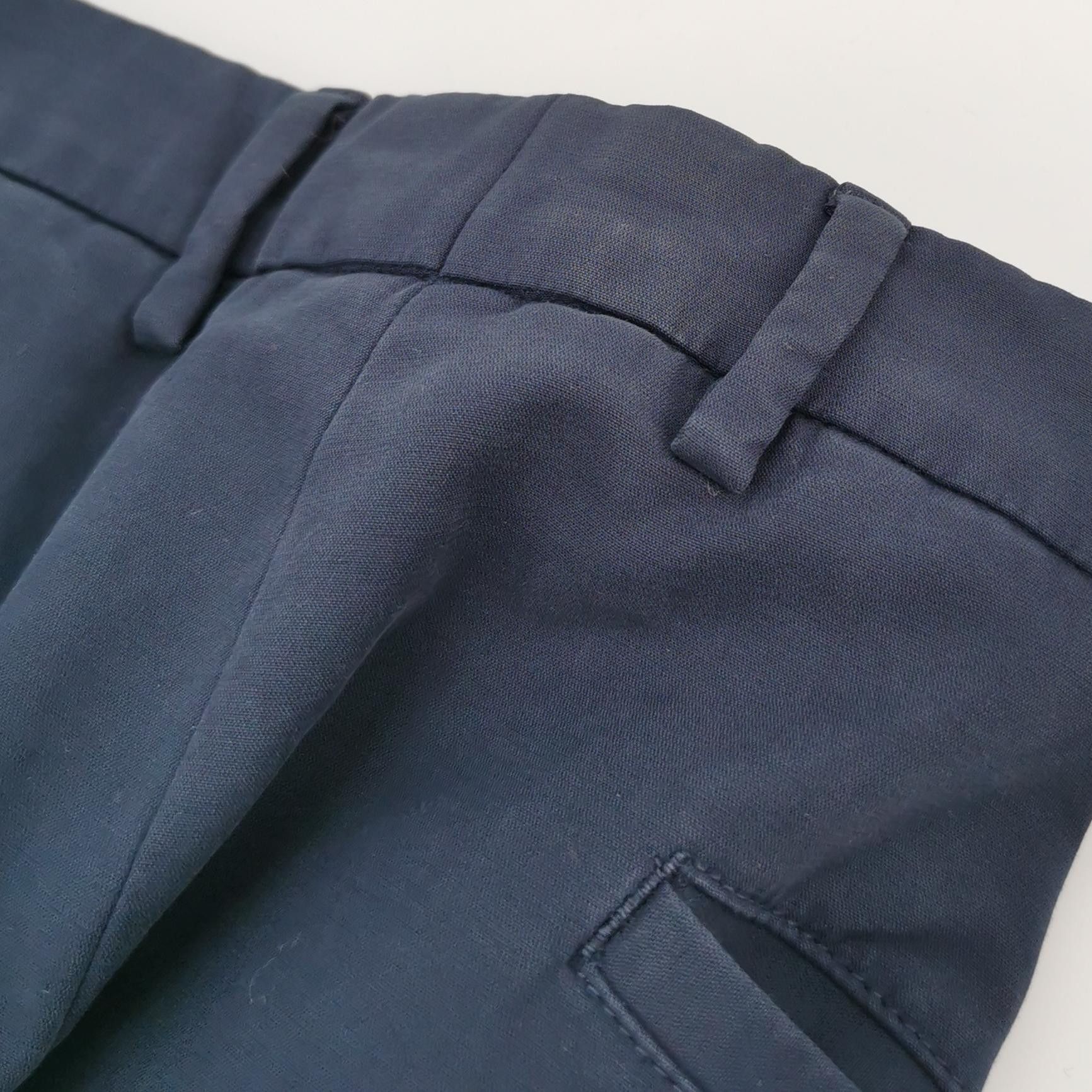 Loro Piana Loro Piana M Navy Straight-Leg Pants Size US 36 / EU 52 - 10 Thumbnail