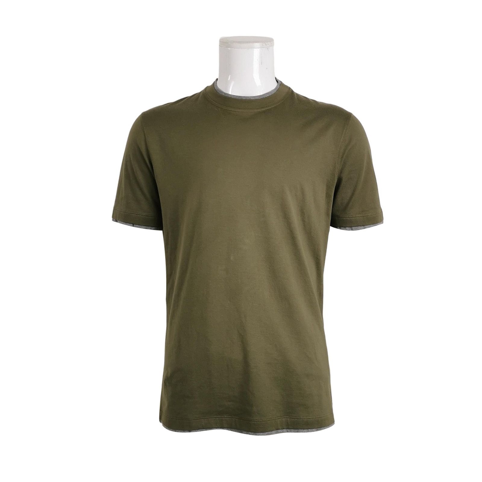 Brunello Cucinelli Brunello Cucinelli Solid Cotton T-Shirt XL Size US L / EU 52-54 / 3 - 2 Thumbnail
