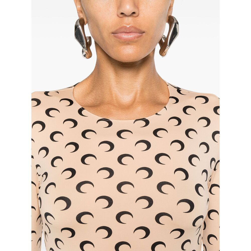 Marine Serre Marine Serre NEUTRALS Tops - T-shirts & Jerseys Size S / US 4 / IT 40 - 4 Thumbnail