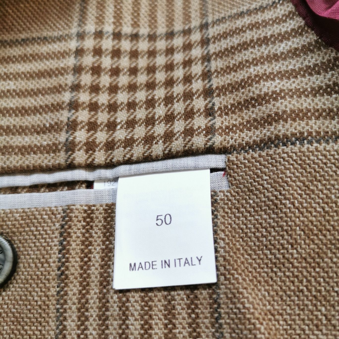 Brunello Cucinelli Brunello Cucinelli Plaid Wool-Silk Blend V-Neck Jacket M Size US M / EU 48-50 / 2 - 14 Thumbnail