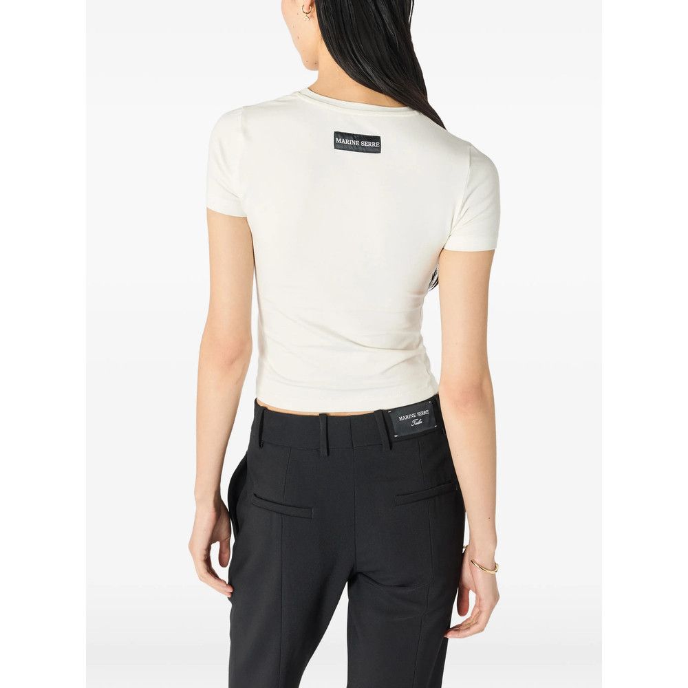 Marine Serre Marine Serre NEUTRALS Tops - T-shirts & Jerseys Size S / US 4 / IT 40 - 4 Thumbnail