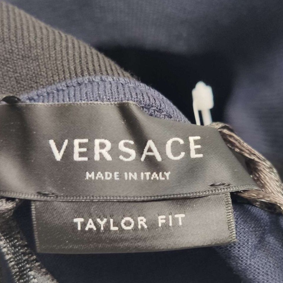 Versace Black Formal Slim-Fit Suit with Satin Lapel Size US S / EU 44-46 / 1 - 10 Thumbnail