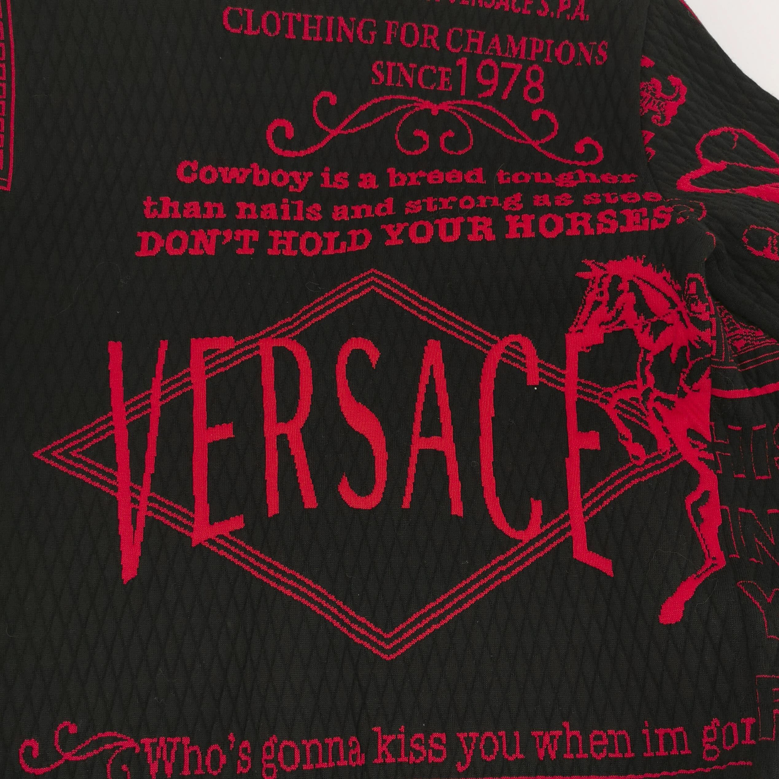Versace Versace S Wool Printed Zip Jacket Size US S / EU 44-46 / 1 - 7 Thumbnail
