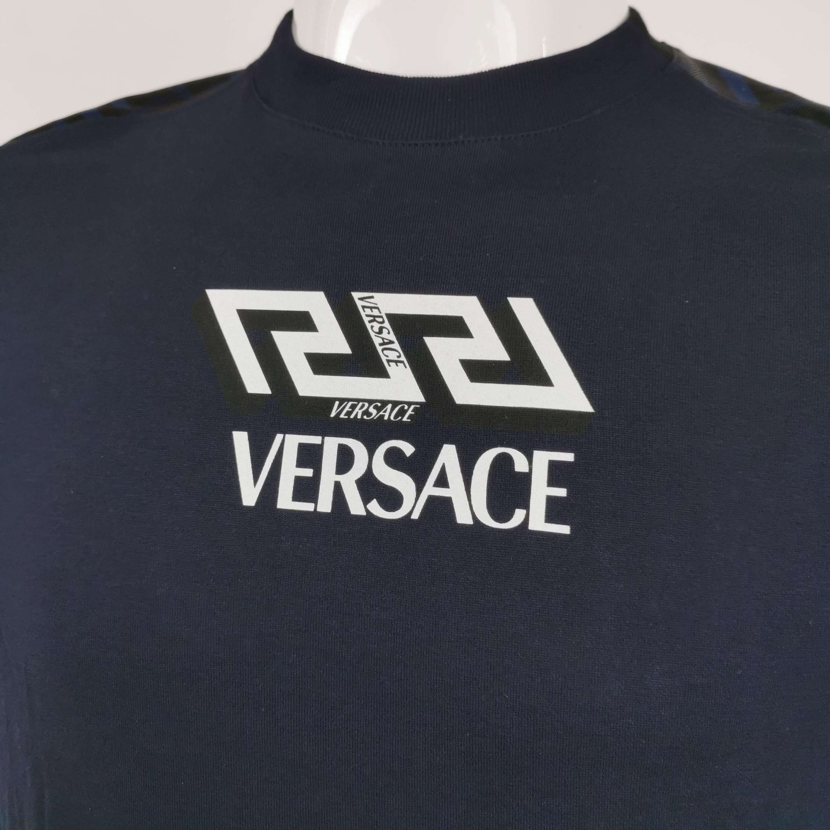 Versace Versace XS Cotton Logo Crew Neck T-Shirt Size US XS / EU 42 / 0 - 6 Thumbnail