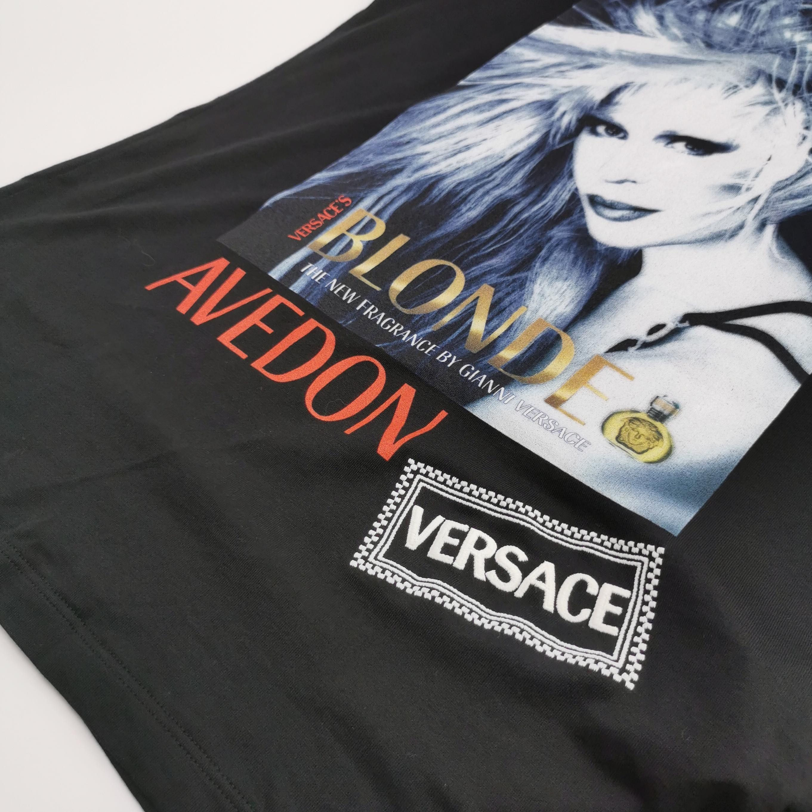 Versace Versace XS Cotton Portrait Logo Print Crew Neck T-Shirt Size US XS / EU 42 / 0 - 8 Thumbnail