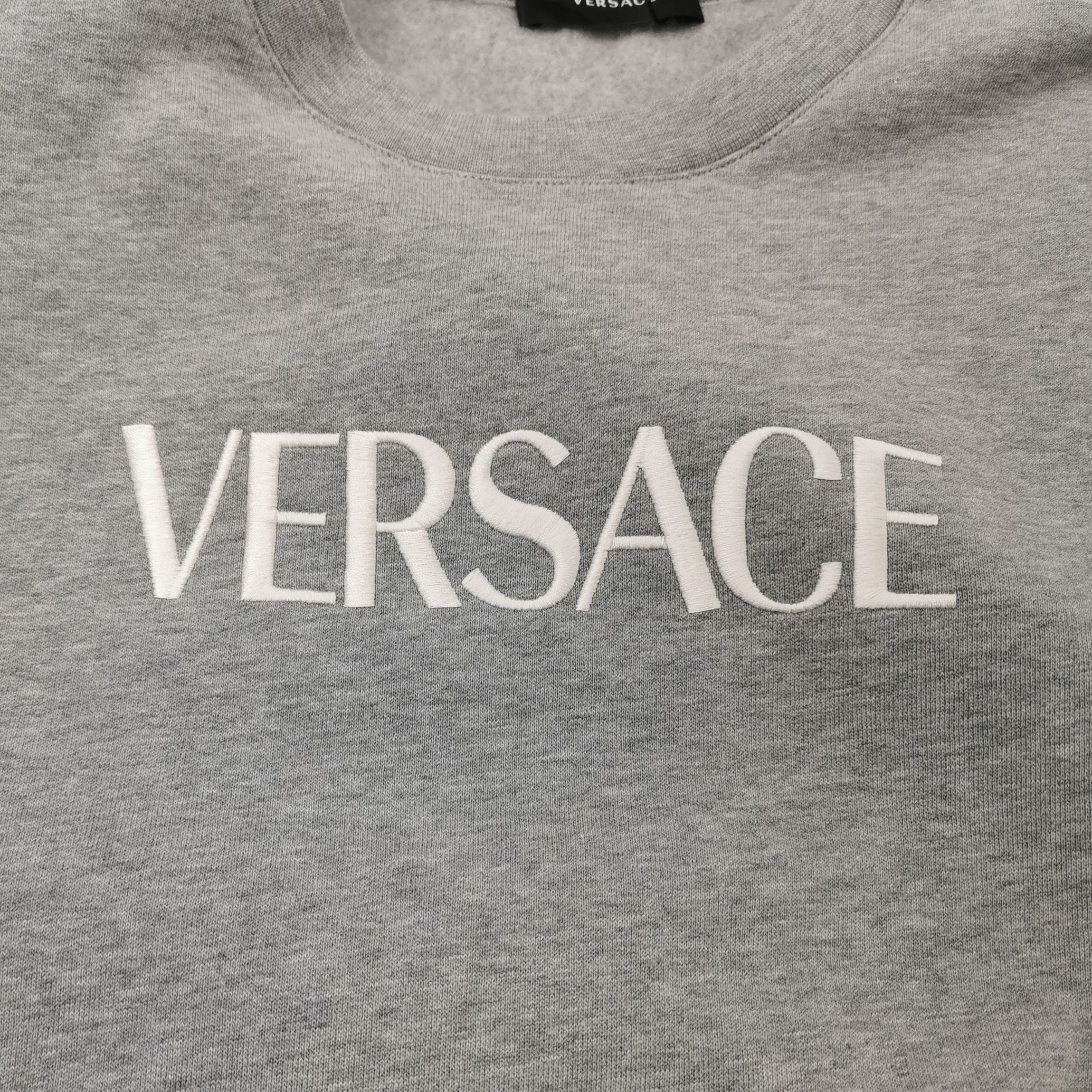 Versace Versace XXL Cotton Logo Long-Sleeve Sweatshirt Size US XXL / EU 58 / 5 - 6 Thumbnail