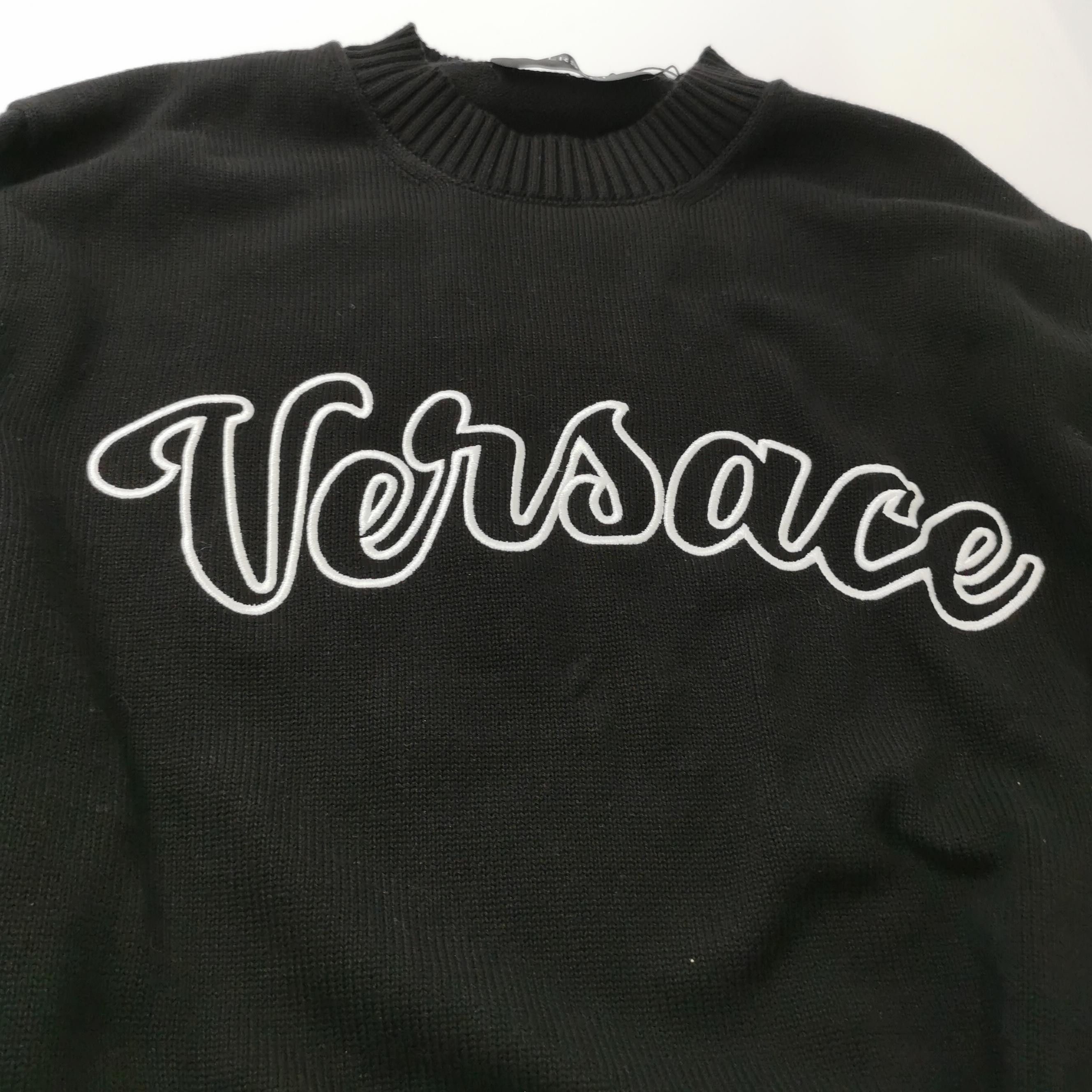 Versace Versace Cotton Crewneck Logo Sweater S Size US S / EU 44-46 / 1 - 6 Thumbnail