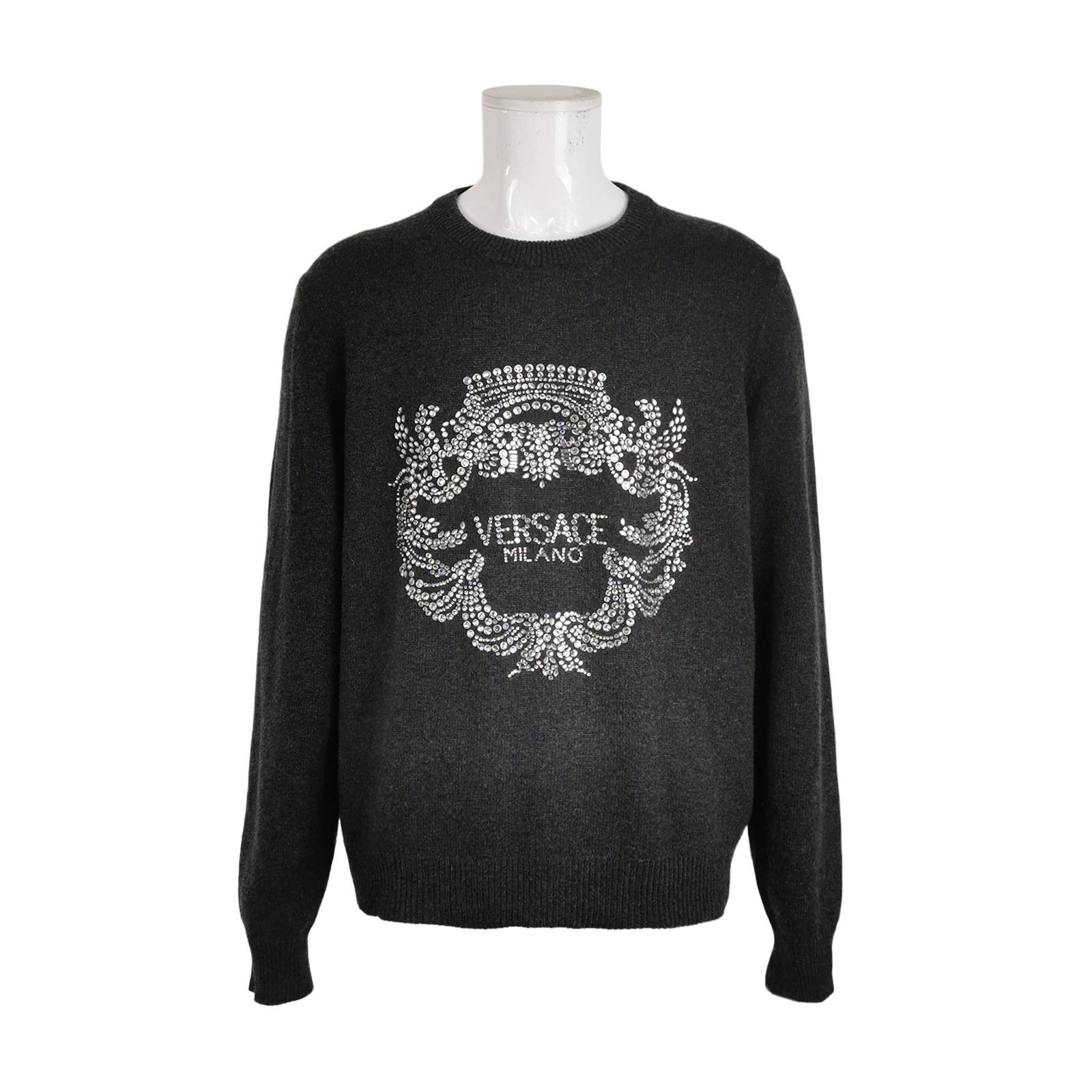 Versace Versace M Round Neck Logo Sweater Size US XXL / EU 58 / 5 - 2 Thumbnail