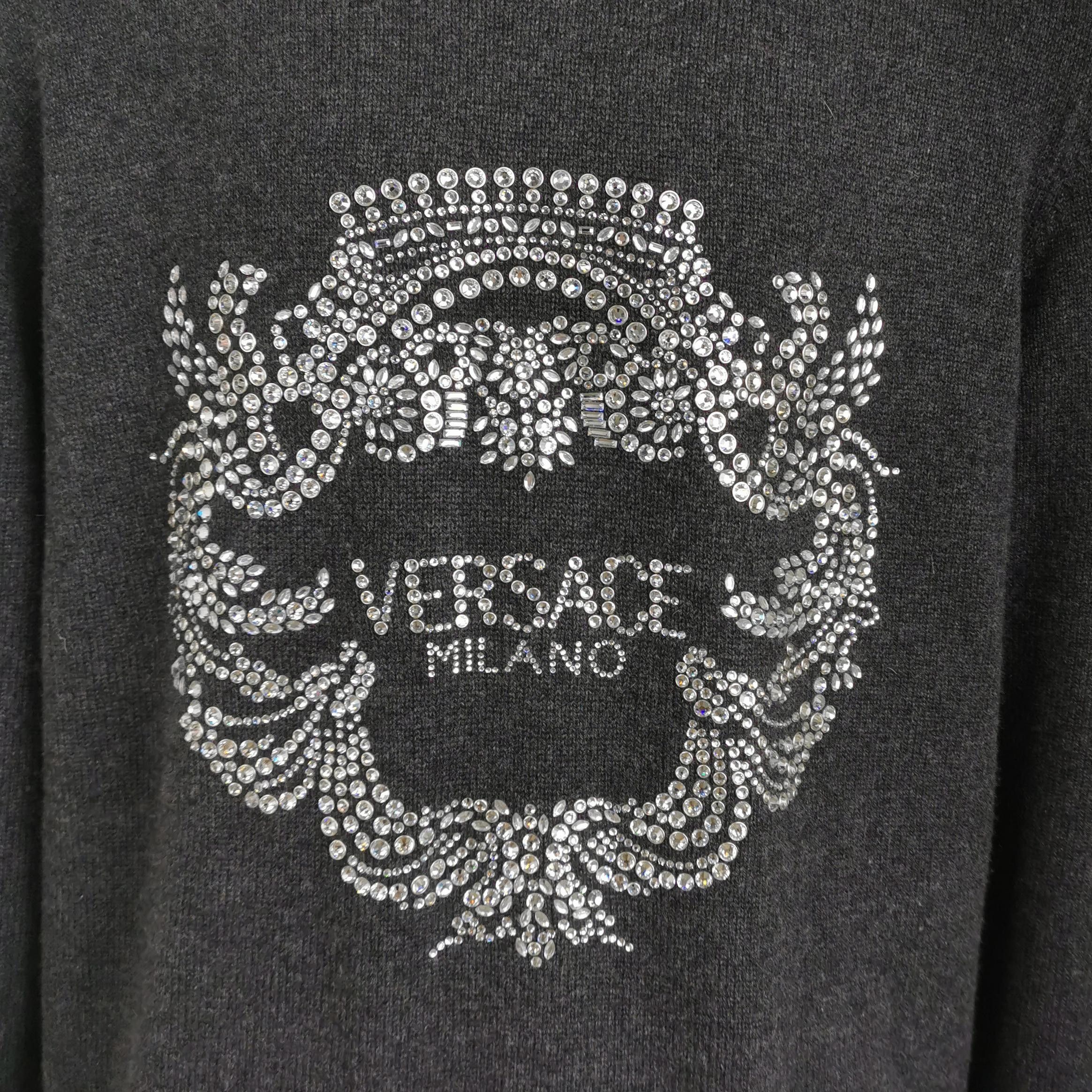 Versace Versace M Round Neck Logo Sweater Size US XXL / EU 58 / 5 - 6 Thumbnail