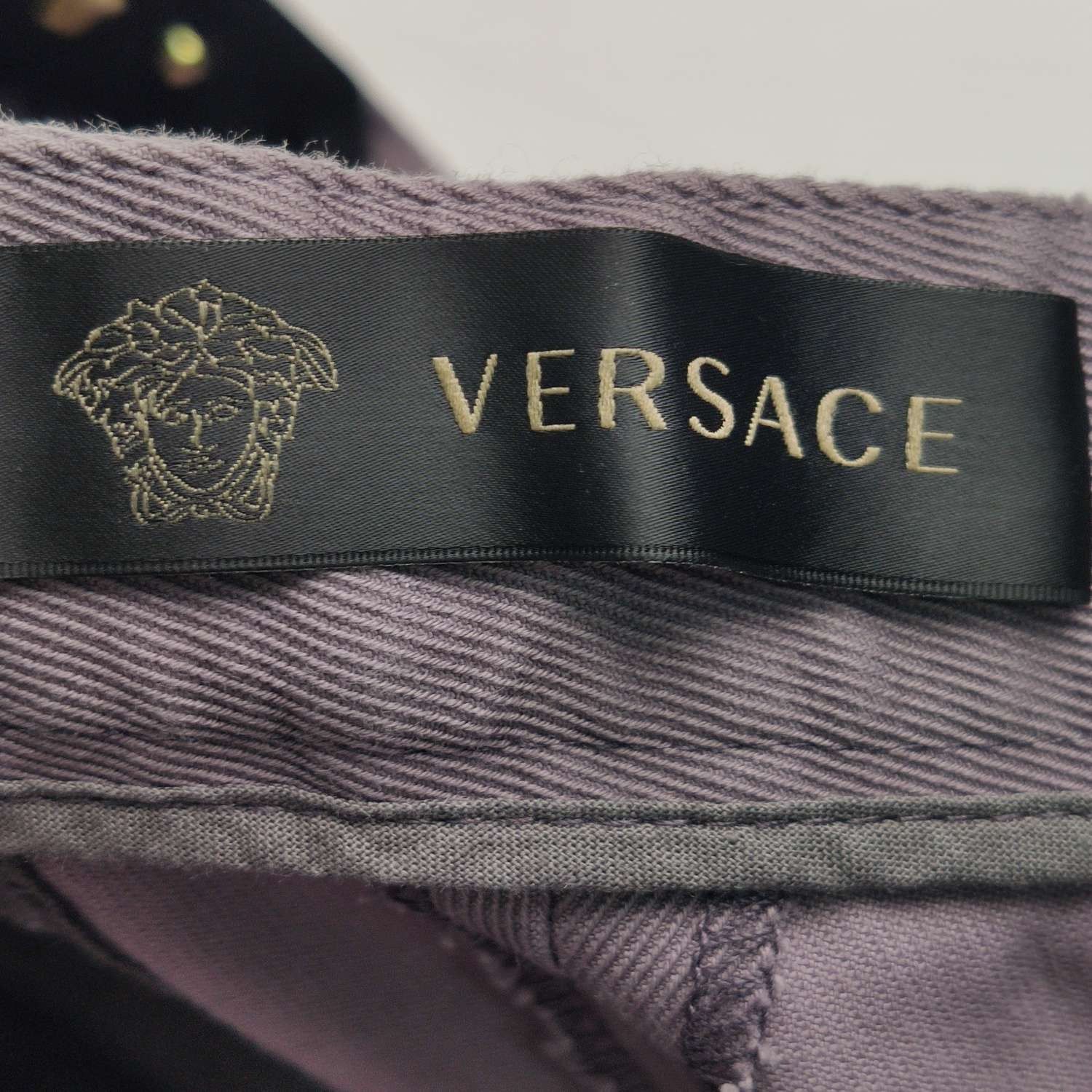 Versace Versace Cotton Solid Color L/50 Pants Size US 34 / EU 50 - 8 Thumbnail