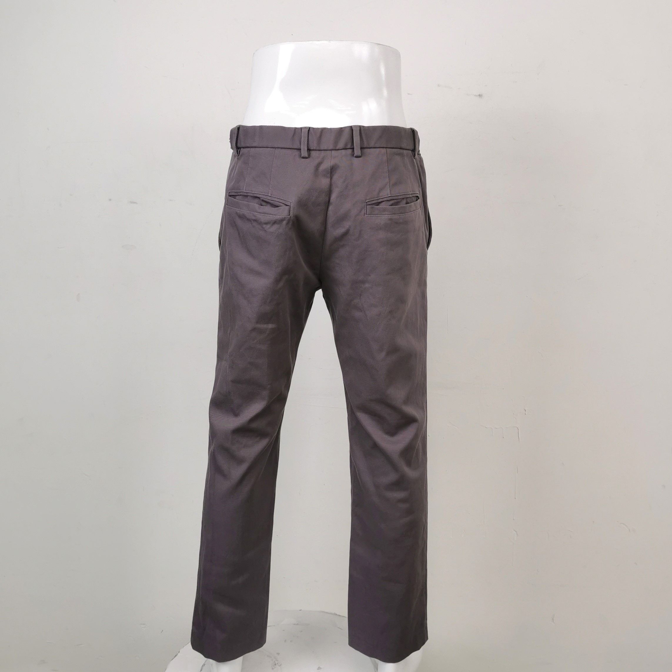 Versace Versace Cotton Solid Color L/50 Pants Size US 34 / EU 50 - 4 Thumbnail