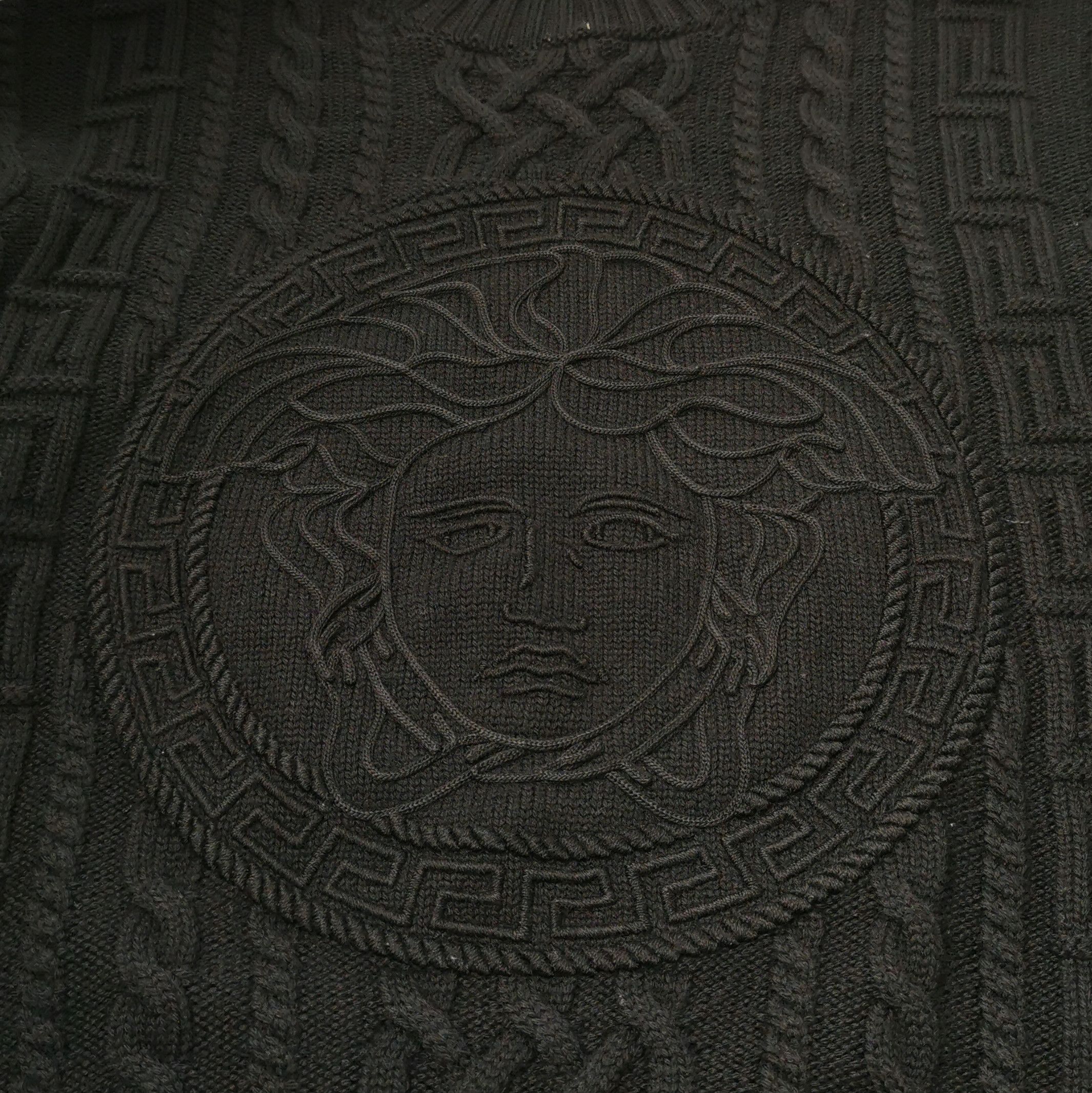 Versace Versace Black Medusa Crewneck Sweater L Size US L / EU 52-54 / 3 - 6 Thumbnail