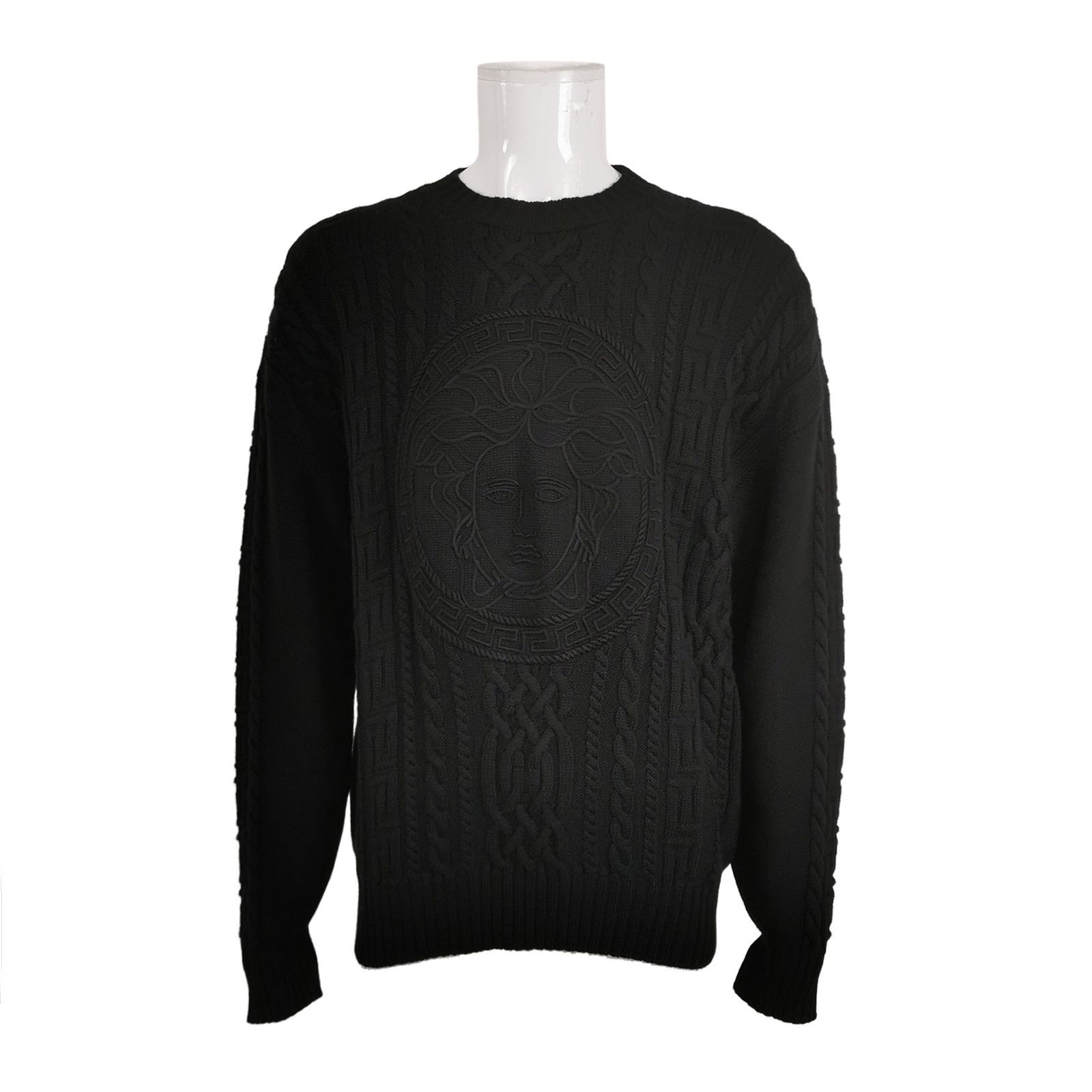 Versace Versace Black Medusa Crewneck Sweater L Size US L / EU 52-54 / 3 - 2 Thumbnail