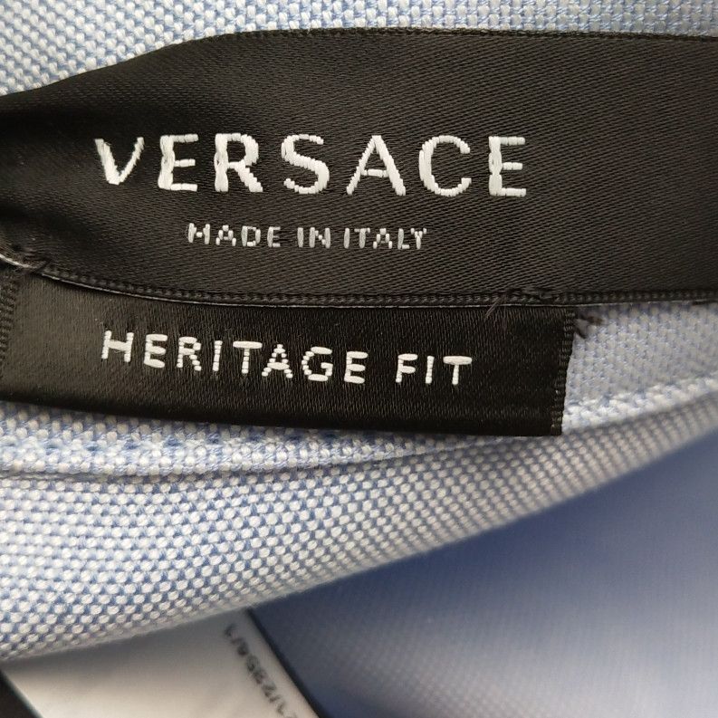 Versace Versace Colorblock Logo Cotton Shirt L/40 Size US L / EU 52-54 / 3 - 11 Thumbnail
