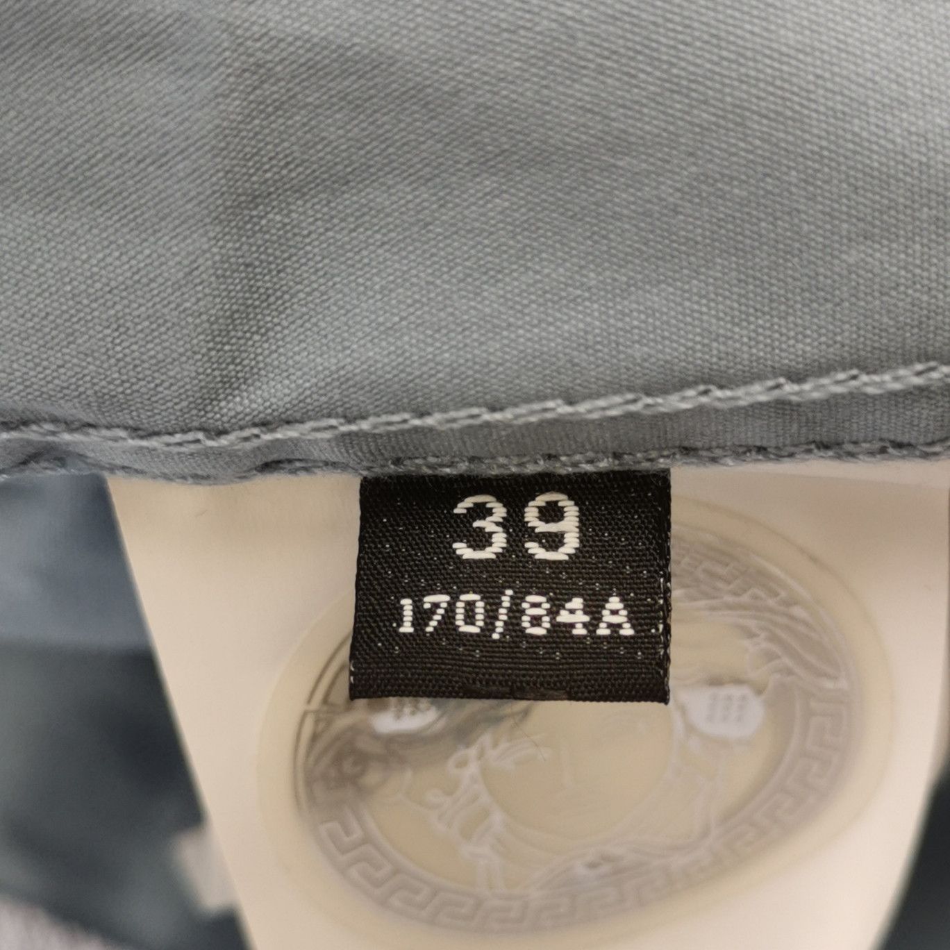 Versace Versace Colorblock Logo Collar Cotton Shirt M Size US L / EU 52-54 / 3 - 14 Thumbnail