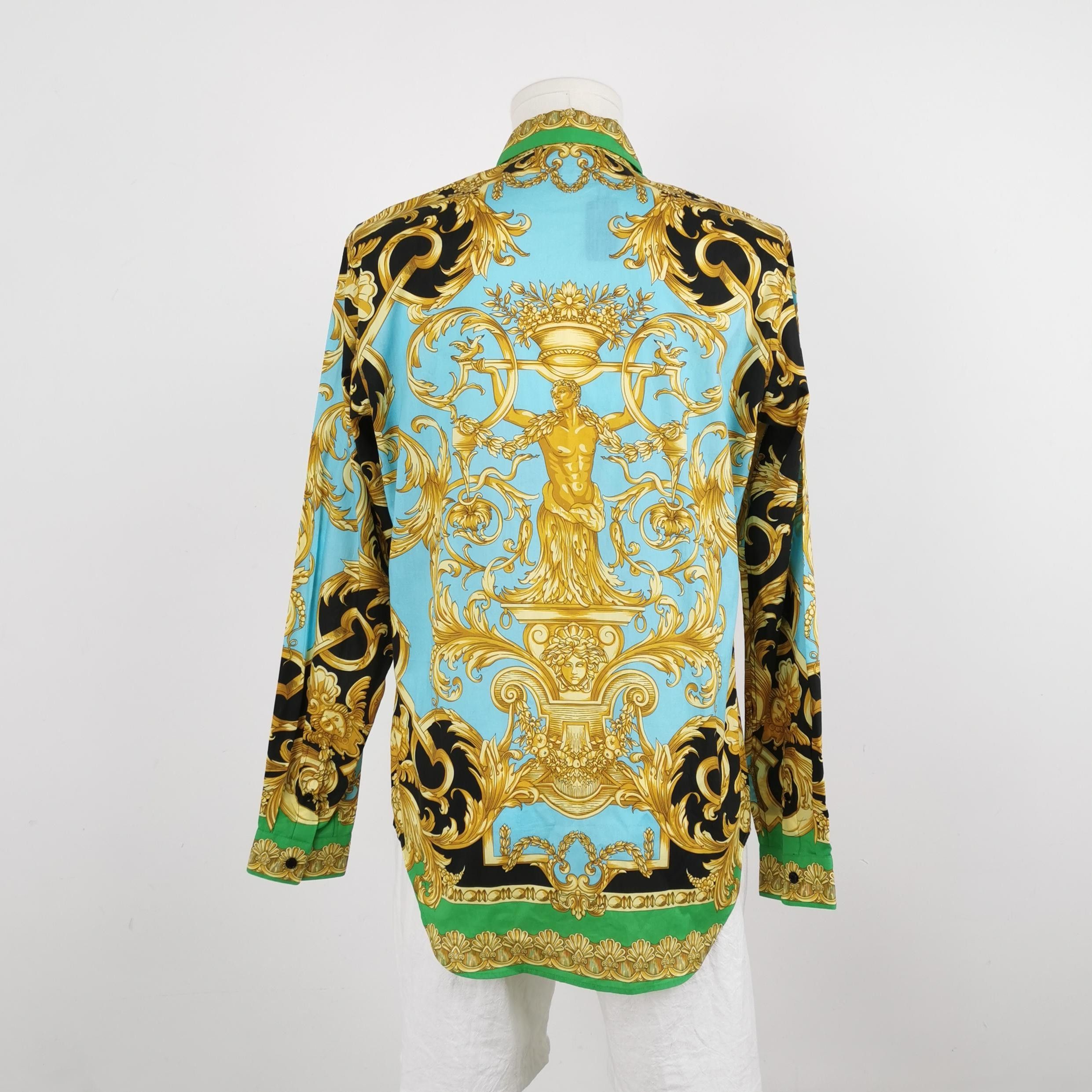 Versace Versace M Size Baroque Print Long-Sleeve Shirt Size US M / EU 48-50 / 2 - 6 Thumbnail