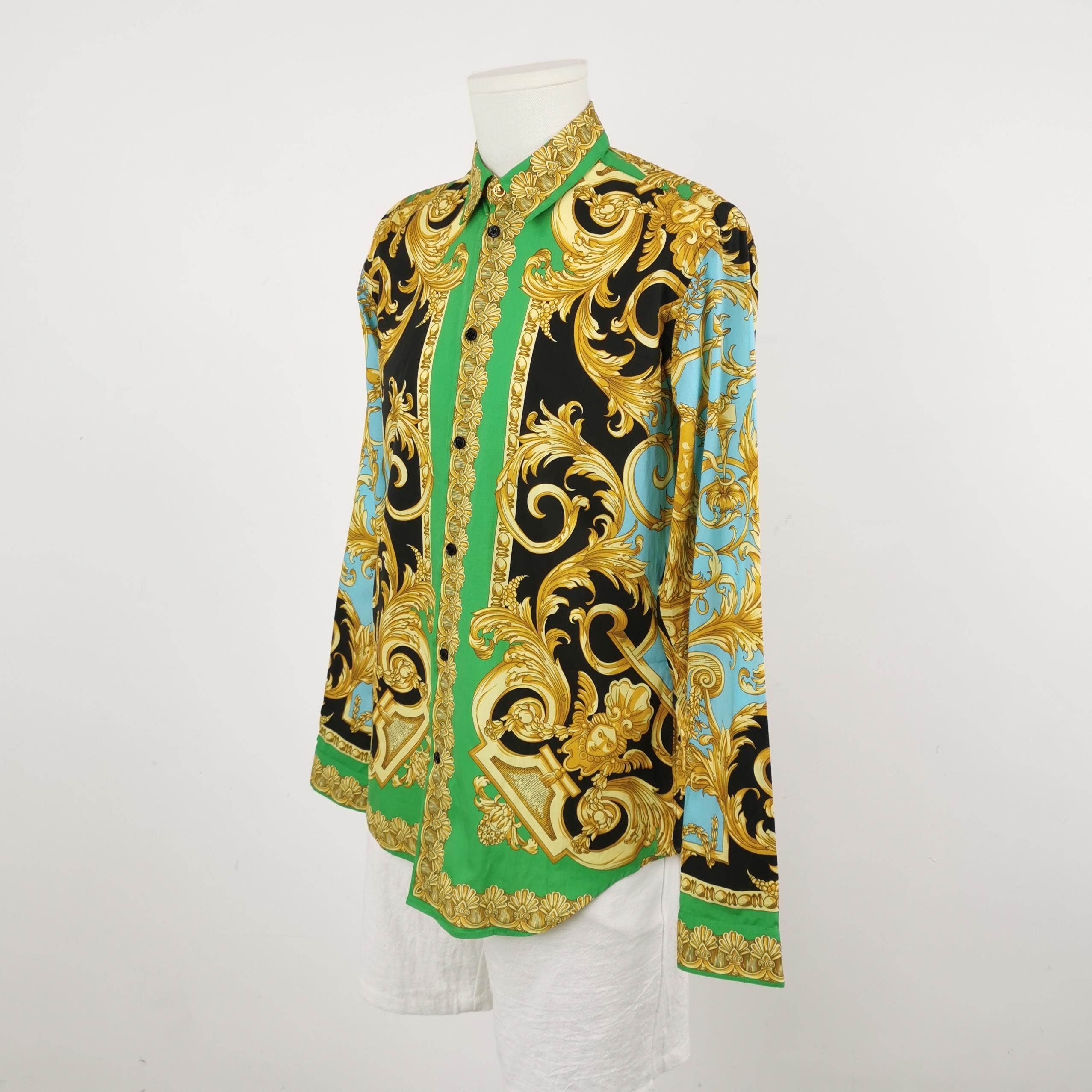Versace Versace M Size Baroque Print Long-Sleeve Shirt Size US M / EU 48-50 / 2 - 4 Thumbnail