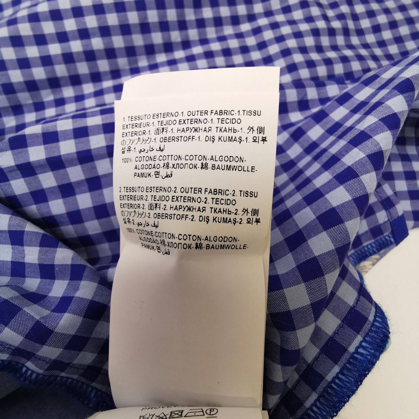 Versace Versace Kids Blue Check Cotton Shirt 14Y Size US L / EU 52-54 / 3 - 18 Thumbnail