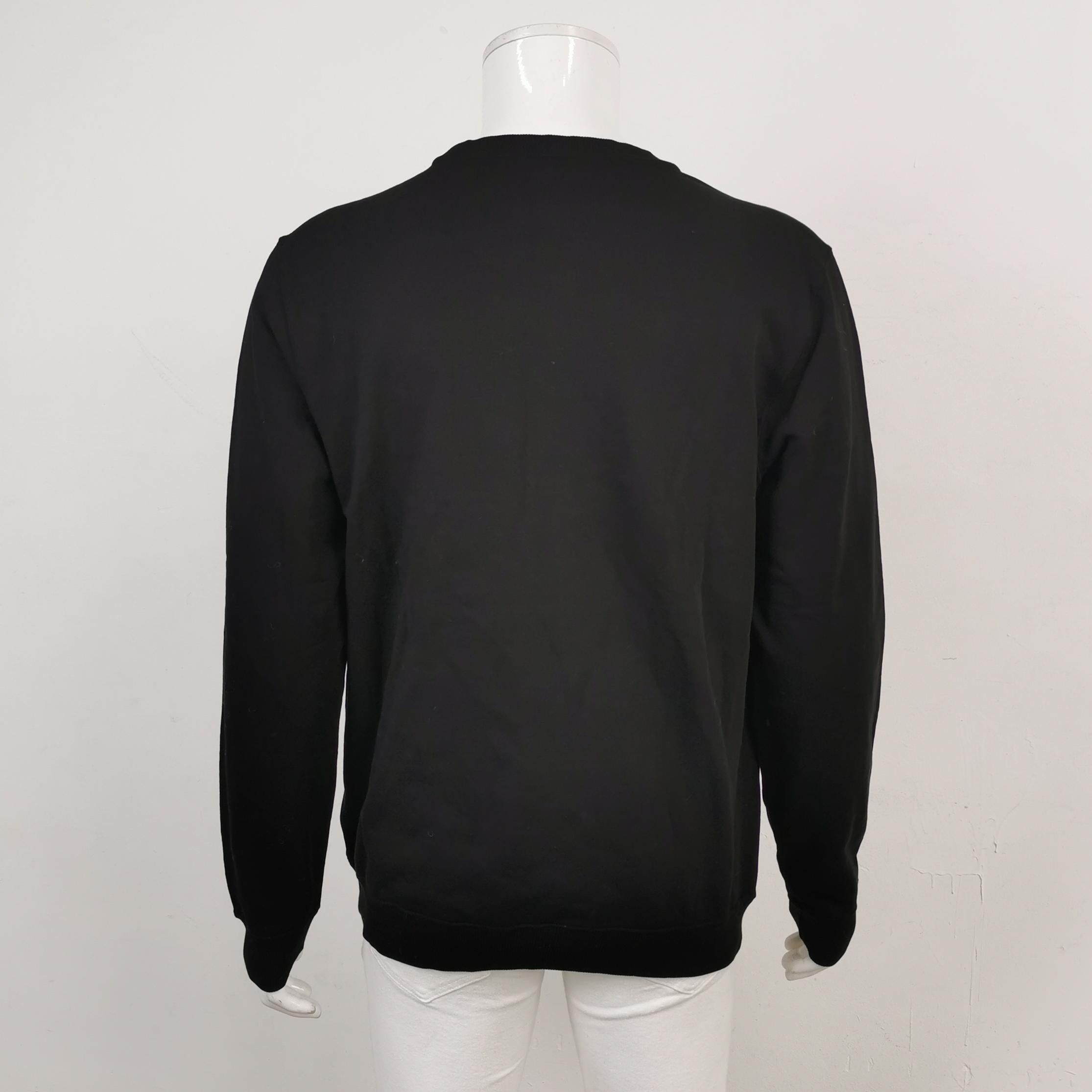 Versace Versace L Cotton Logo Crewneck Sweatshirt Size US L / EU 52-54 / 3 - 3 Thumbnail