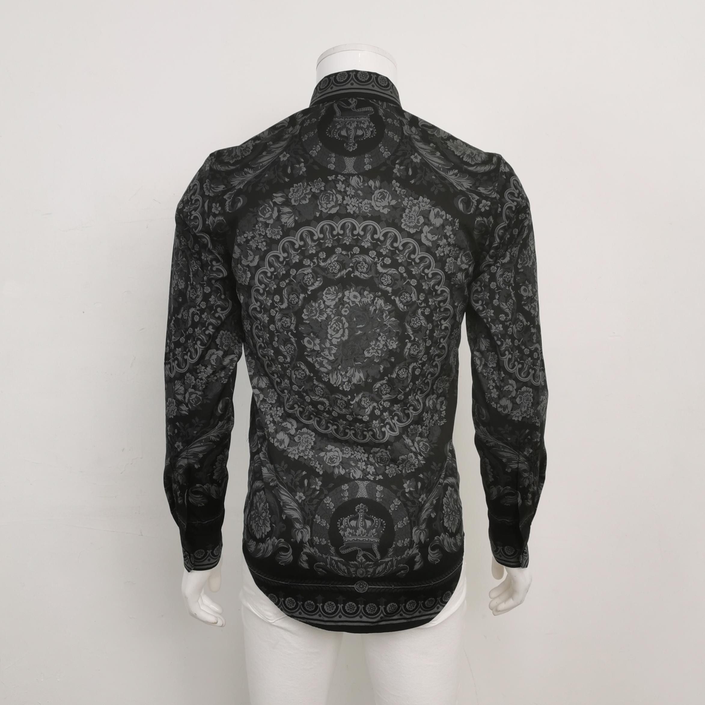 Versace Versace XS Cotton Contrast Collar Button Shirt Size US XS / EU 42 / 0 - 4 Thumbnail