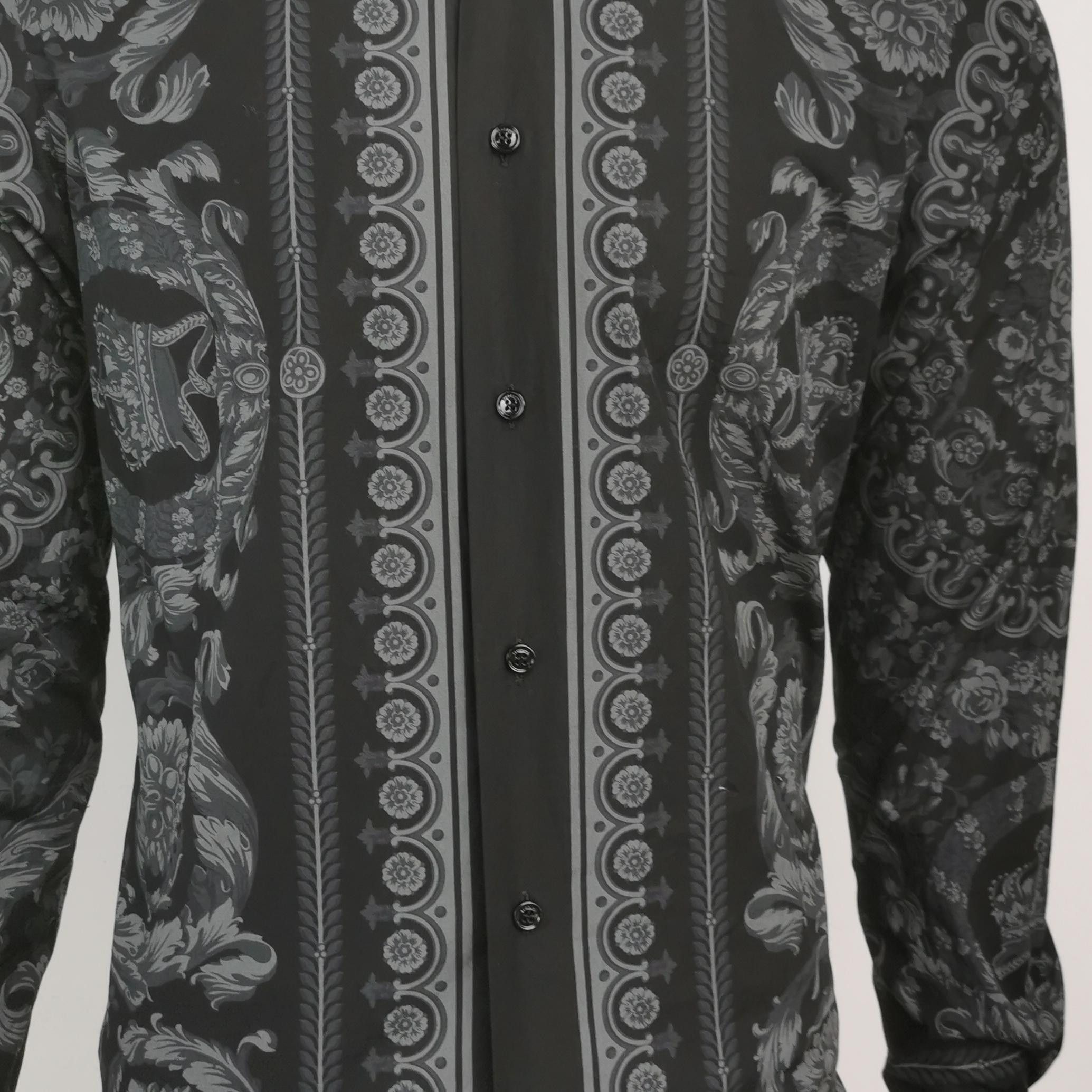 Versace Versace XS Cotton Contrast Collar Button Shirt Size US XS / EU 42 / 0 - 5 Thumbnail