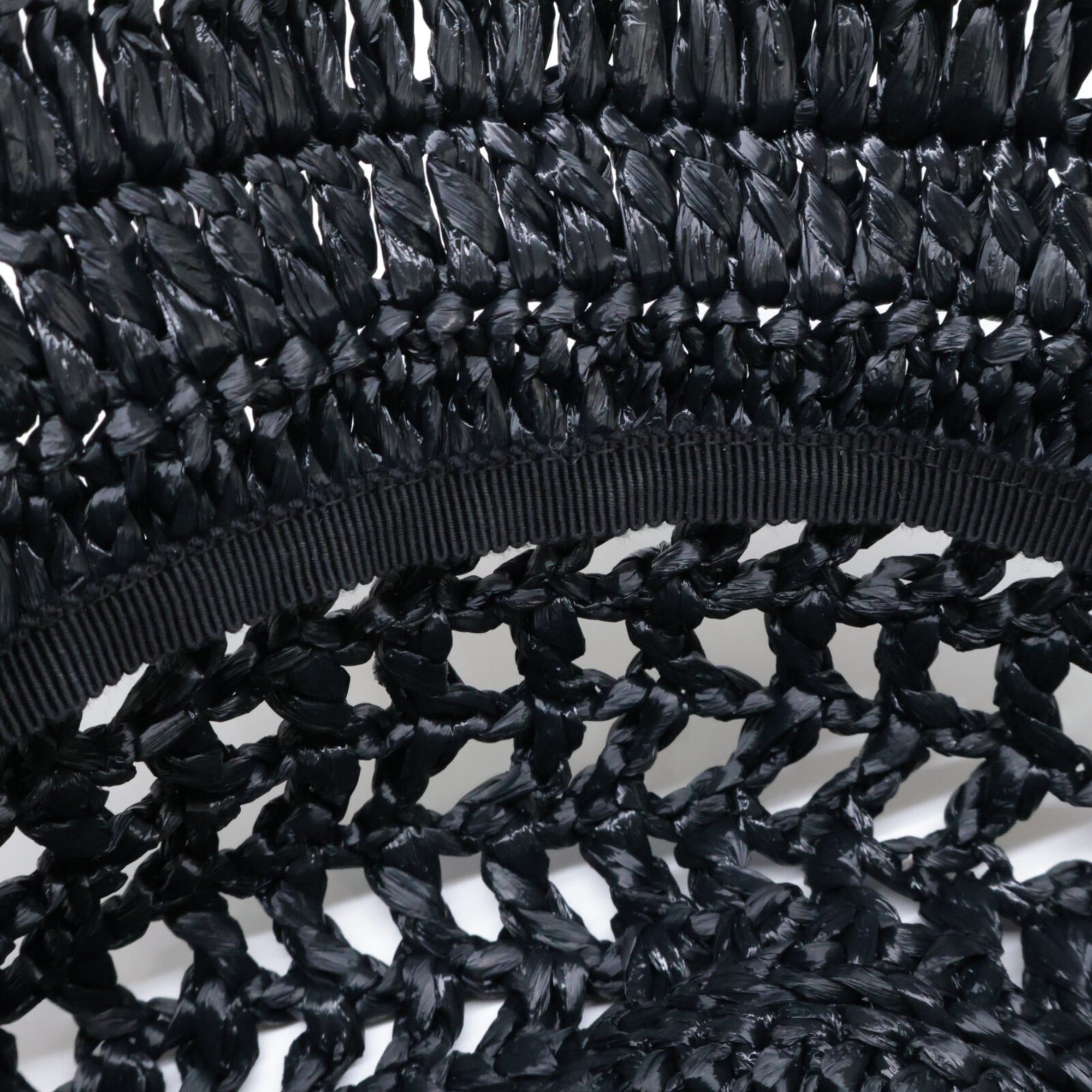 Prada PRADA 1HC137 2A2T Woven Fabric Bucket Hat, Size M, Black, Women's Size ONE SIZE - 10 Thumbnail