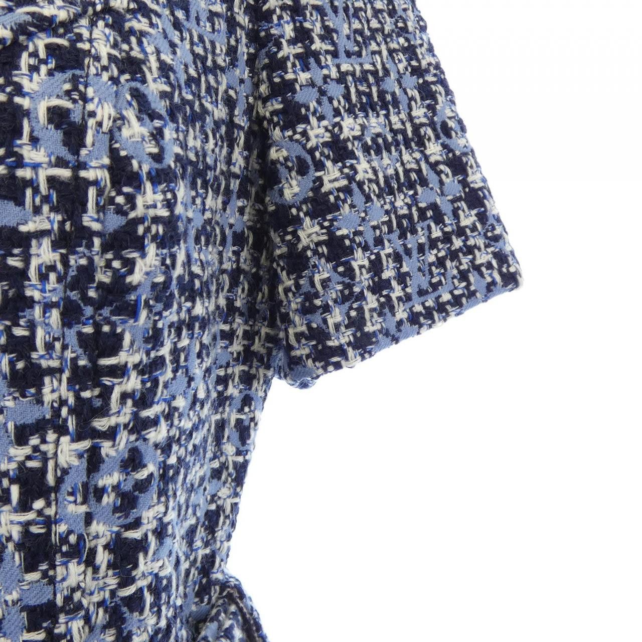 Louis Vuitton Louis Vuitton Louis Vuitton Monogram Tweed Dress Textile Dresses FMDR29JM8 DUTY FREE for USA Size ONE SIZE - 6 Thumbnail