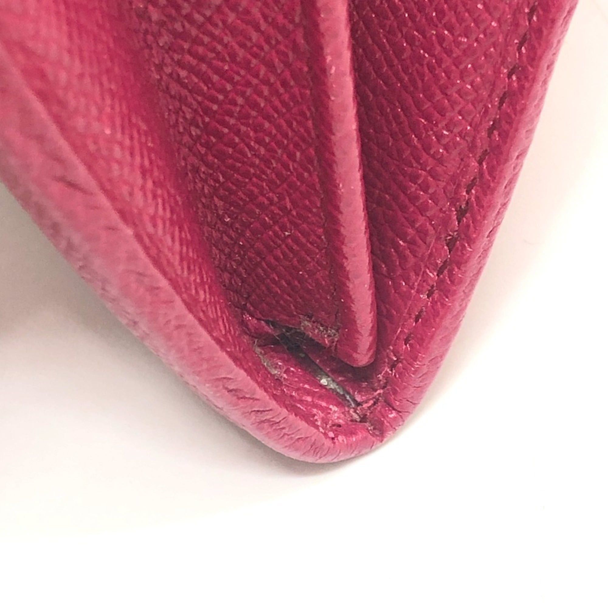 Bvlgari BVLGARI 283546 Logo Clip Bifold Flap Long Wallet Leather Women's Red Size ONE SIZE - 14 Thumbnail