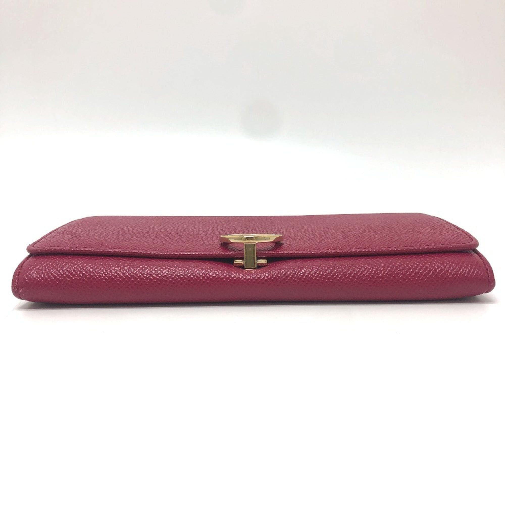 Bvlgari BVLGARI 283546 Logo Clip Bifold Flap Long Wallet Leather Women's Red Size ONE SIZE - 5 Thumbnail