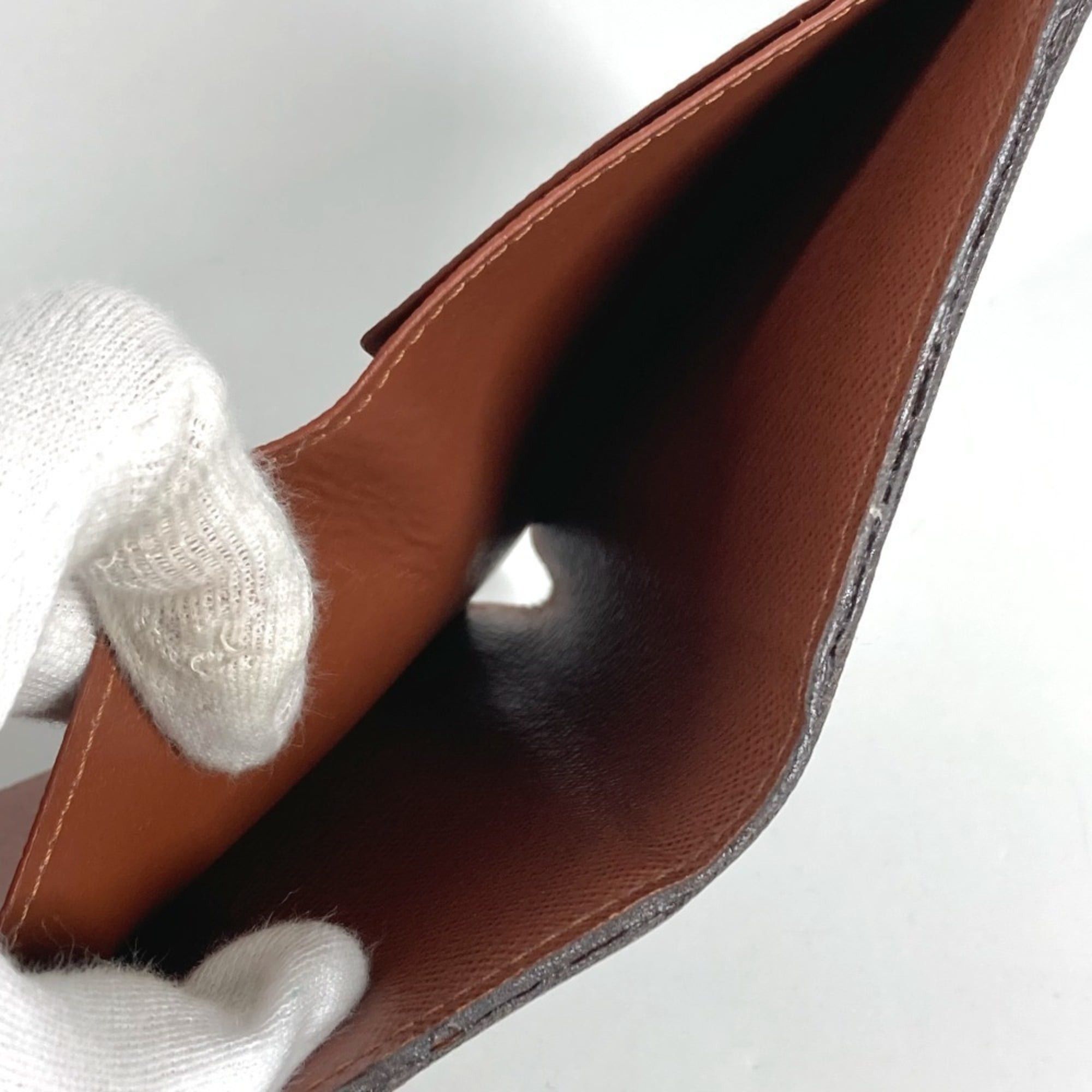 Louis Vuitton LOUIS VUITTON M60402 Monogram Portefeuille Anais Compact Wallet, Flap Trifold Canvas, Women's, Brown Size ONE SIZE - 10 Thumbnail