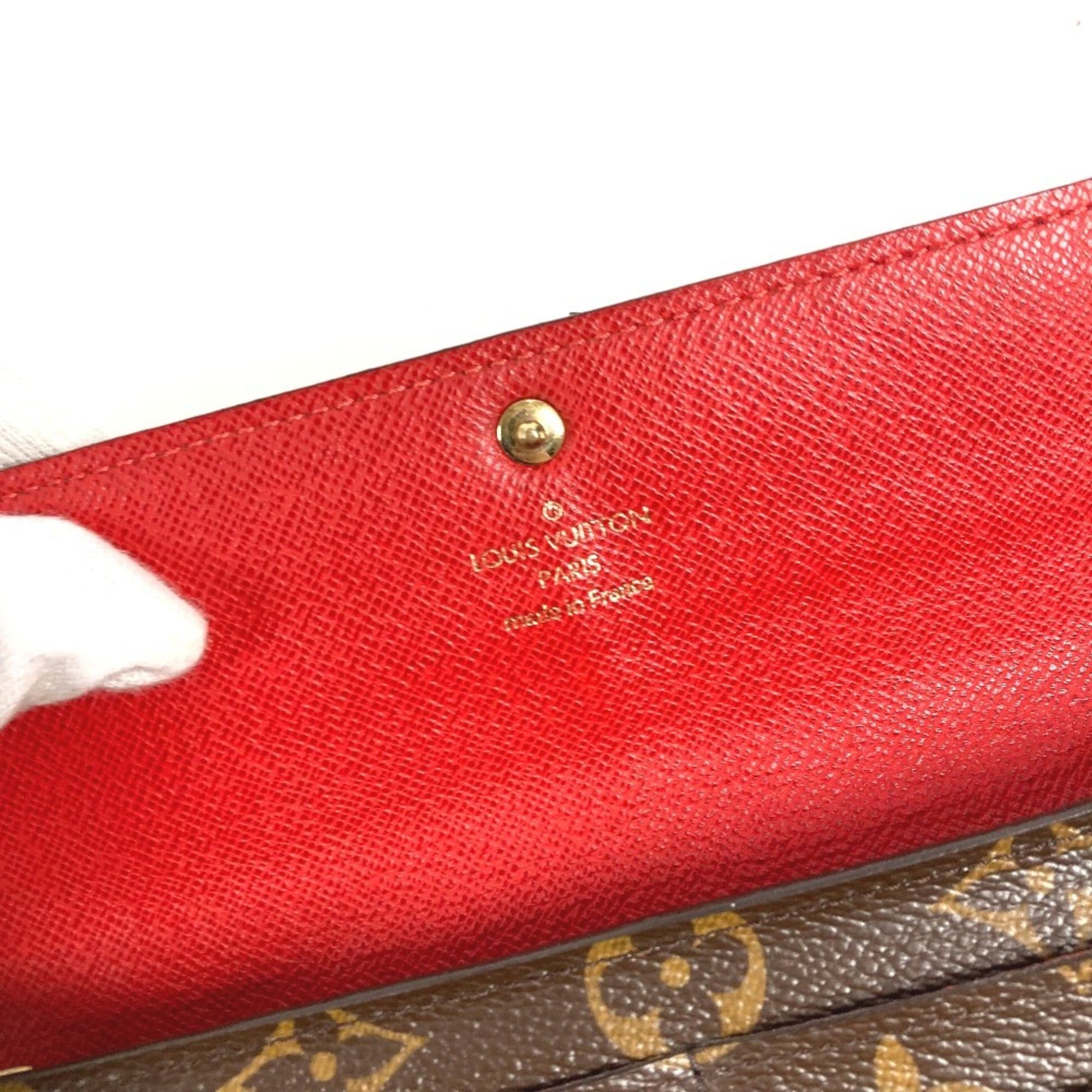 Louis Vuitton LOUIS VUITTON M60034 Monogram Groom Portefeuille Sarah Long Wallet with Flap, Canvas, Brown, for Men and Women Size ONE SIZE - 14 Thumbnail