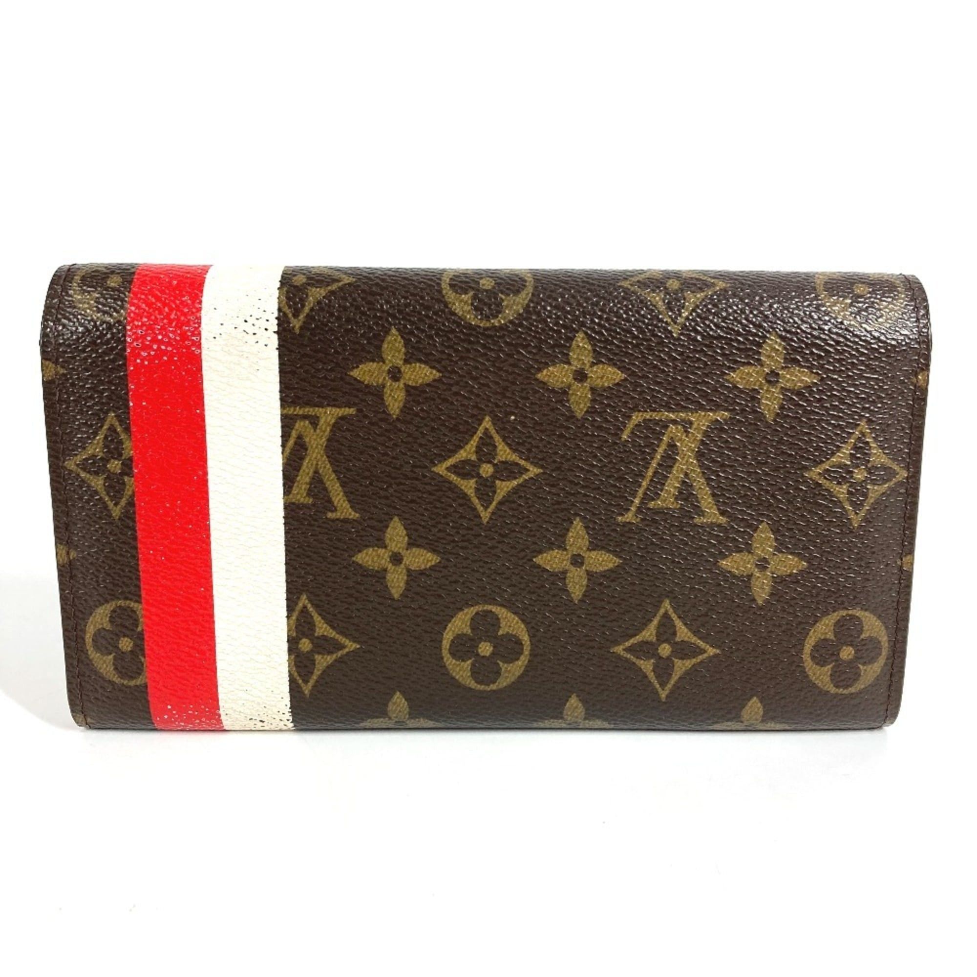 Louis Vuitton LOUIS VUITTON M60034 Monogram Groom Portefeuille Sarah Long Wallet with Flap, Canvas, Brown, for Men and Women Size ONE SIZE - 2 Thumbnail