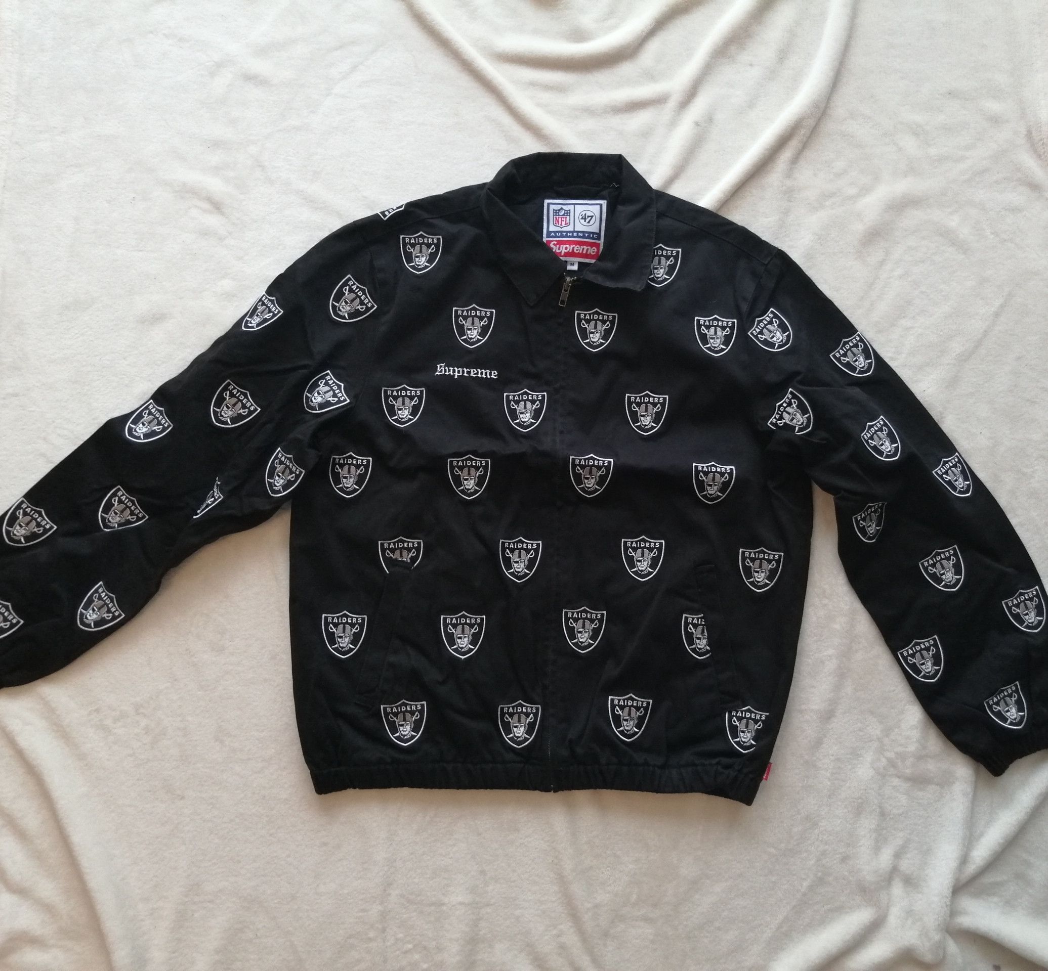 Raiders cheap supreme jacket