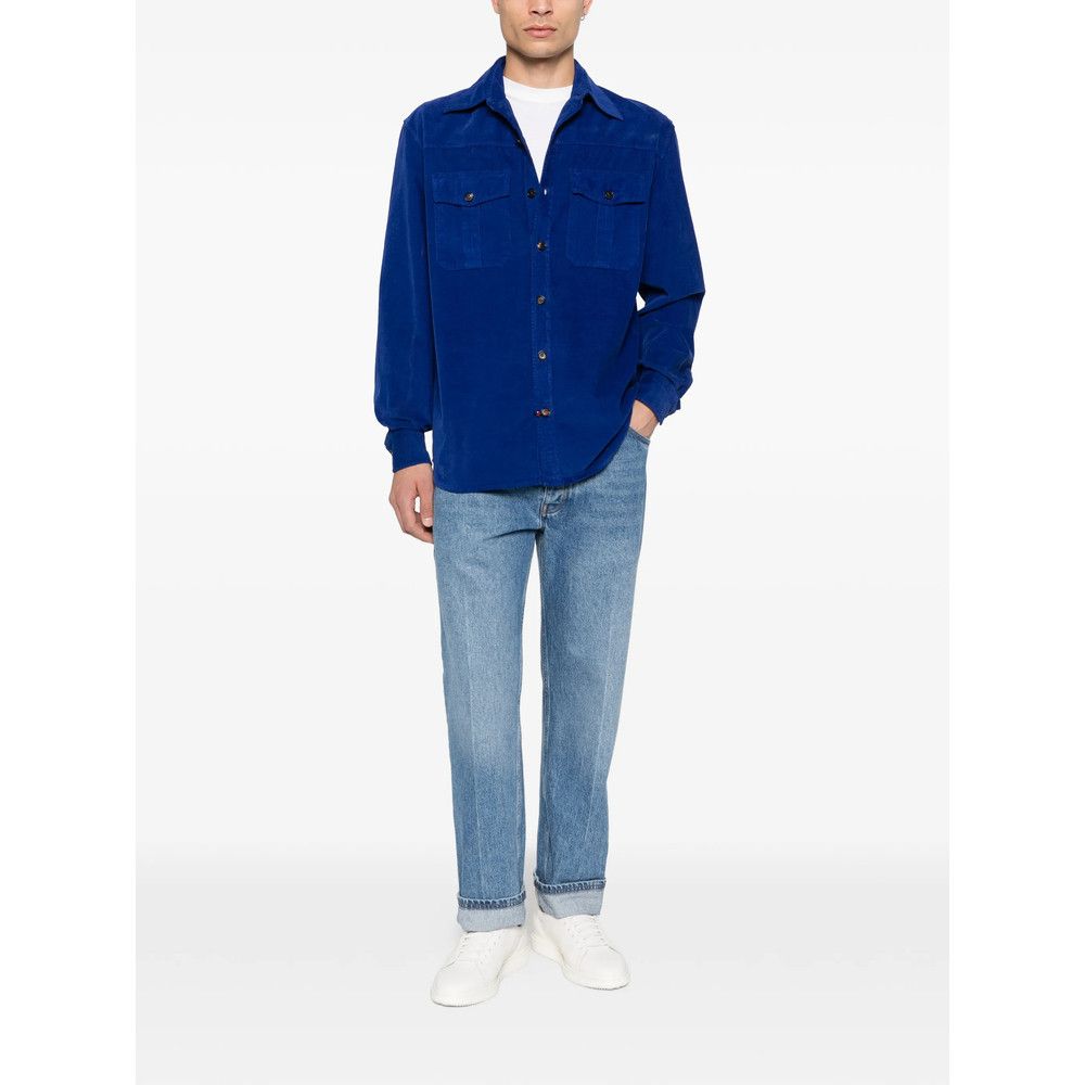Isaia Isaia BLUE Shirts Size US XXL / EU 58 / 5 - 4 Thumbnail