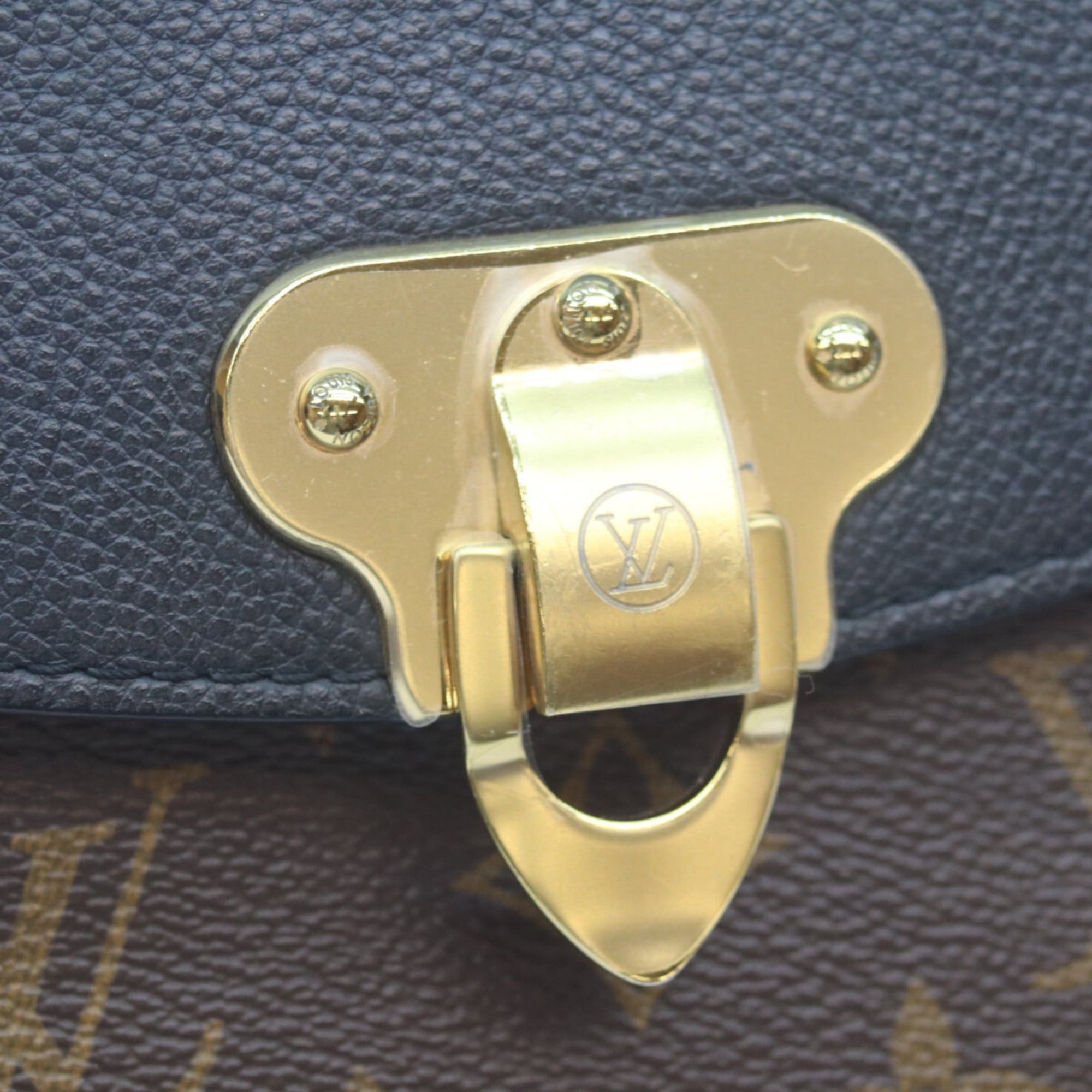 Louis Vuitton LOUIS VUITTON 2019 M43714 Monogram Taurillon Noir Saint-Placide Shoulder Bag Brown/Black Women's Size ONE SIZE - 9 Thumbnail