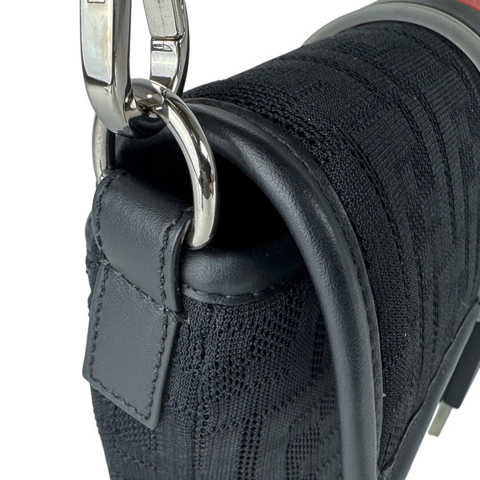 Fendi FENDI Men's Bucket Waist Bag in Fabric and Rubber, Black Red, 7VA472 AA3X, Free Shipping, z8806 Size ONE SIZE - 6 Thumbnail