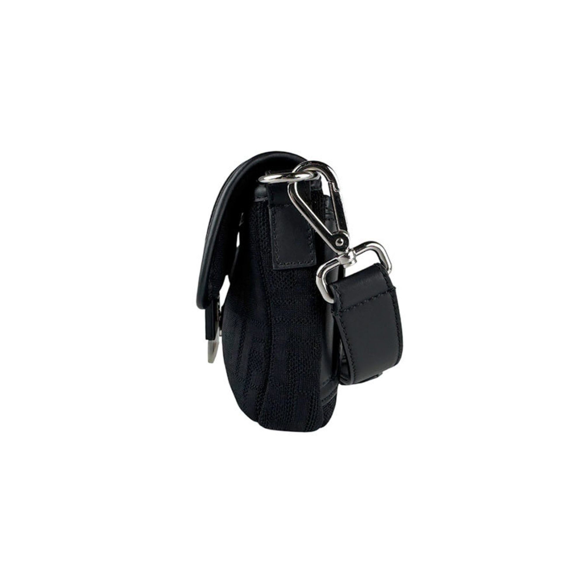 Fendi FENDI Men's Bucket Waist Bag in Fabric and Rubber, Black Red, 7VA472 AA3X, Free Shipping, z8806 Size ONE SIZE - 2 Thumbnail