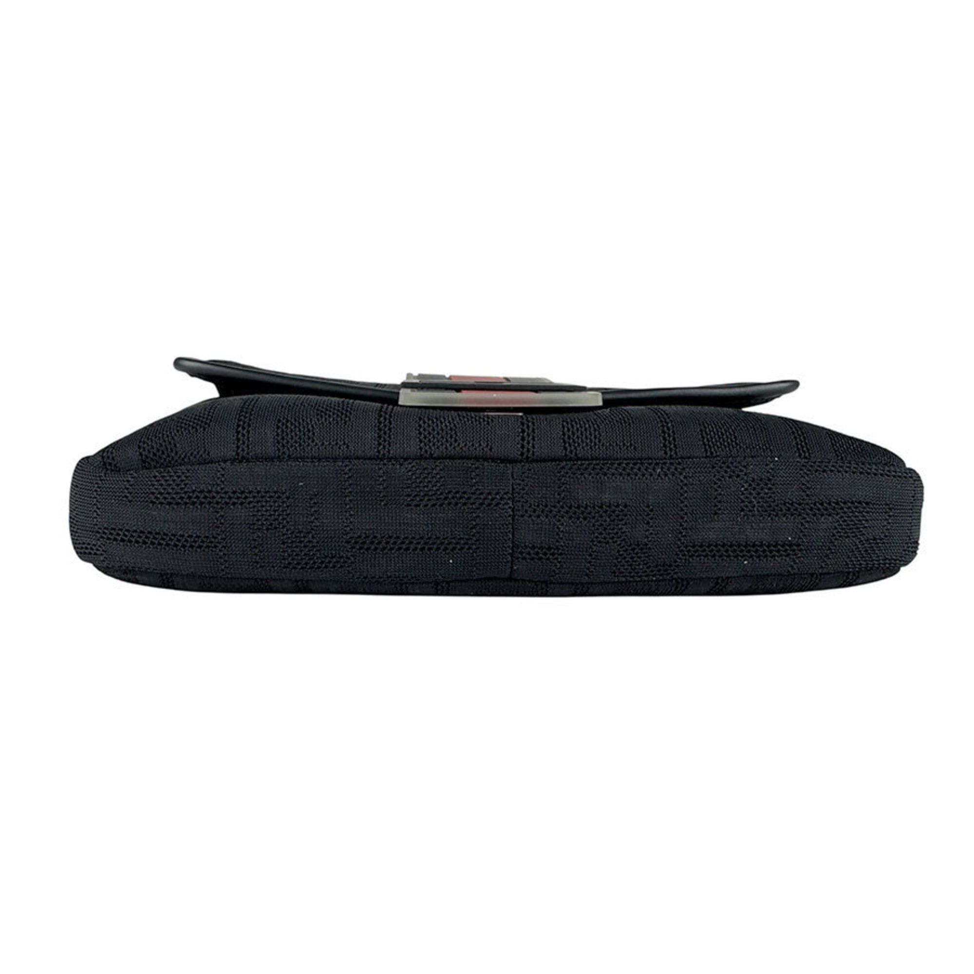 Fendi FENDI Men's Bucket Waist Bag in Fabric and Rubber, Black Red, 7VA472 AA3X, Free Shipping, z8806 Size ONE SIZE - 4 Thumbnail