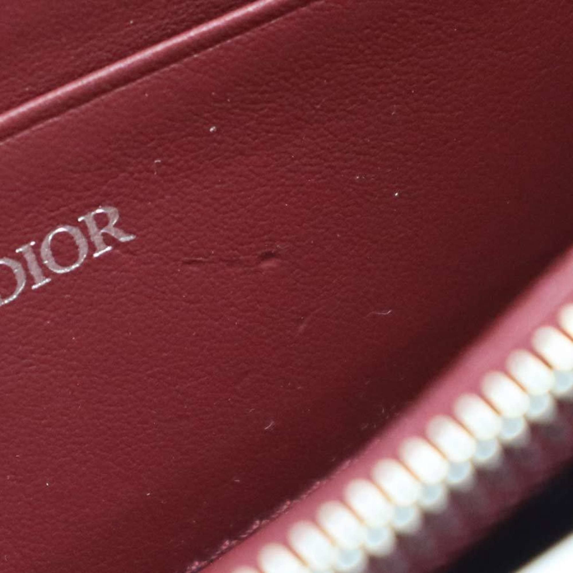 Dior Christian Dior crossbody shoulder bag, wallet, and Rimowa personal clutch bag in leather, aluminum, metallic pink, burgundy, silver. Free shipping. (e61543a) Size ONE SIZE - 8 Thumbnail
