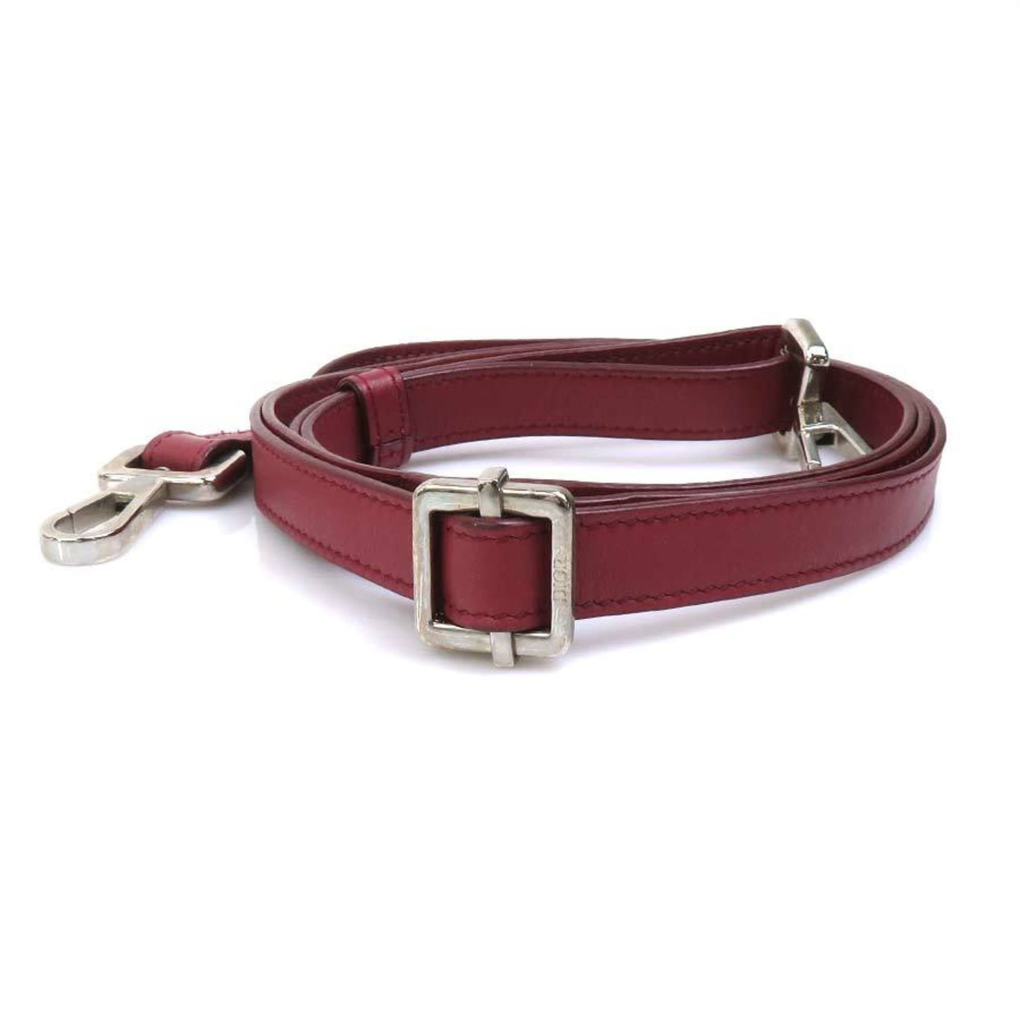 Dior Christian Dior crossbody shoulder bag, wallet, and Rimowa personal clutch bag in leather, aluminum, metallic pink, burgundy, silver. Free shipping. (e61543a) Size ONE SIZE - 14 Thumbnail
