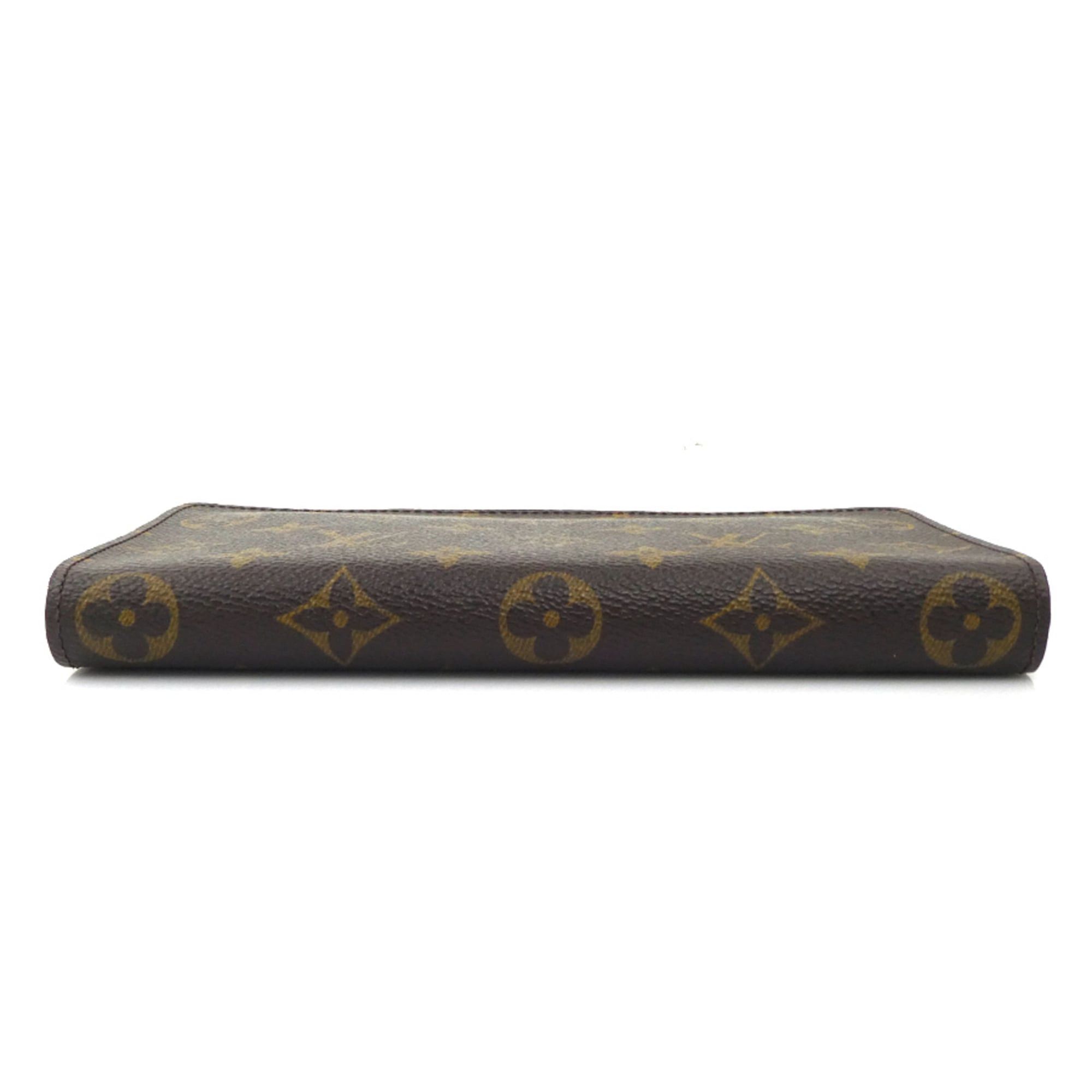 Louis Vuitton Louis Vuitton Monogram Porte-Monnaie Zip-Around Long Wallet in Brown Canvas for Men and Women, Free Shipping (r11056a) Size ONE SIZE - 4 Thumbnail
