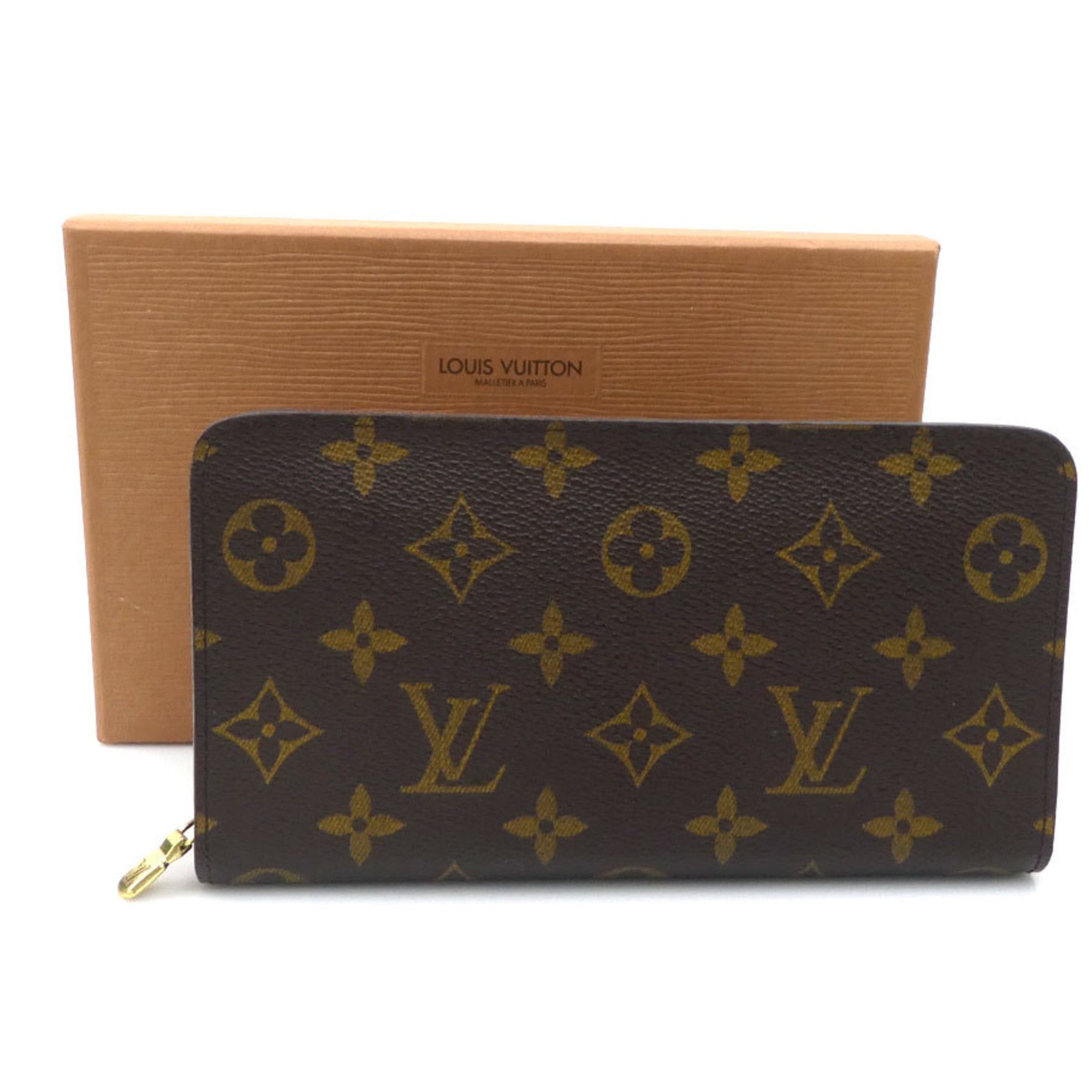 Louis Vuitton Louis Vuitton Monogram Porte-Monnaie Zip-Around Long Wallet in Brown Canvas for Men and Women, Free Shipping (r11056a) Size ONE SIZE - 13 Thumbnail