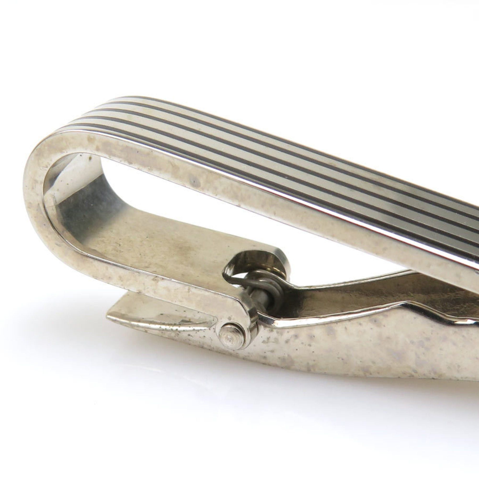 Louis Vuitton Louis Vuitton Jewelry Tie Clip, Metal Enamel, Silver and Black, Men's, M66949, Free Shipping, e61558j Size ONE SIZE - 7 Thumbnail