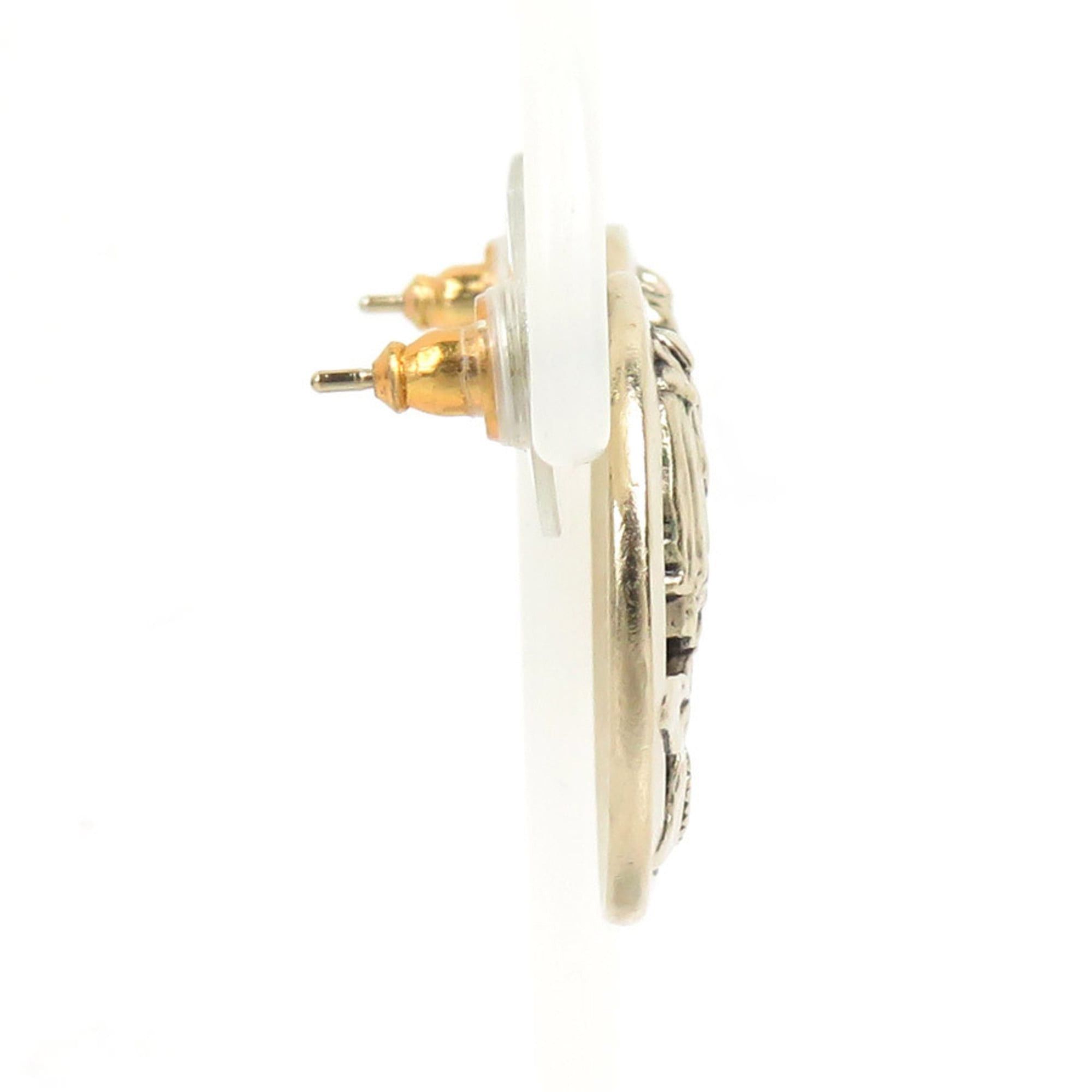 Chanel CHANEL Mademoiselle Metal Gold Earrings for Women, Free Shipping, h31996a Size ONE SIZE - 2 Thumbnail